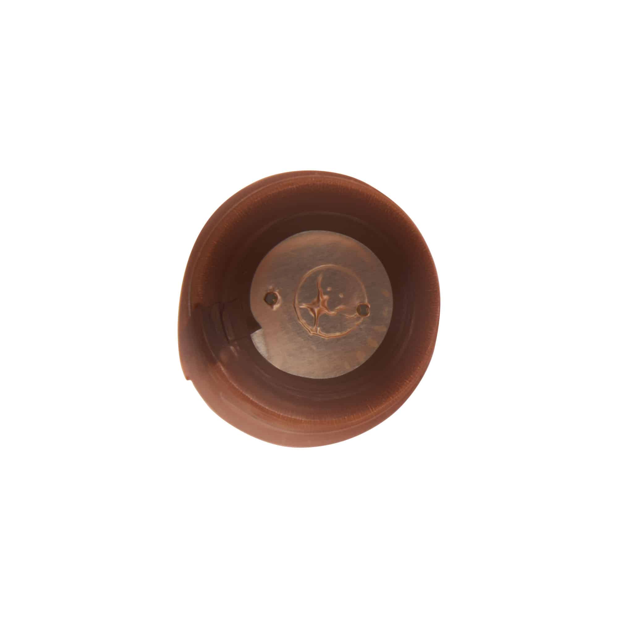 Krimpcapsule 32x41, pvc-kunststof, brons