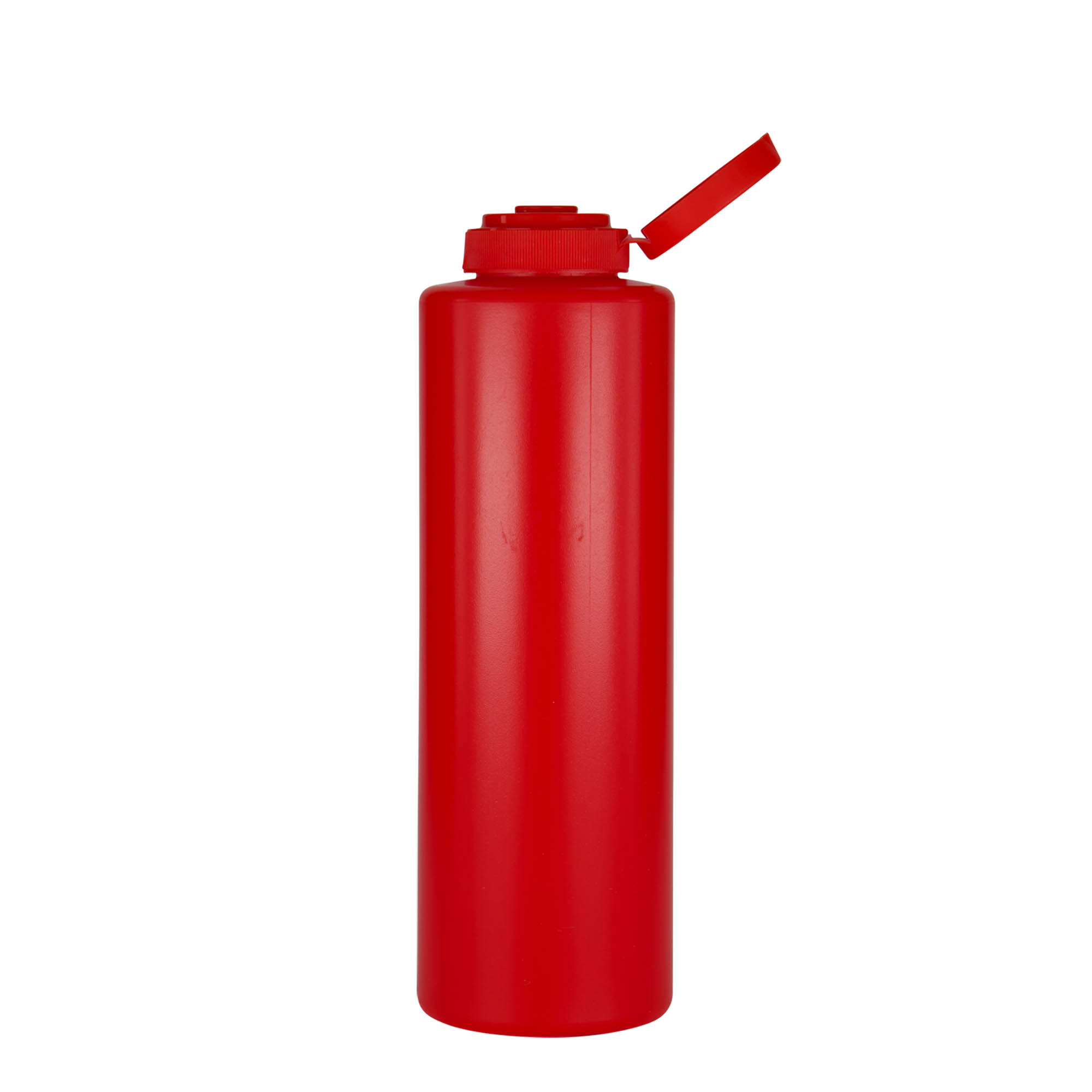 Flacon à sauce 500 ml , plastique LDPE, rouge, bouchage: 38/400 Flacon à sauce 500 ml , plastique LDPE, rouge, bouchage: 38/400