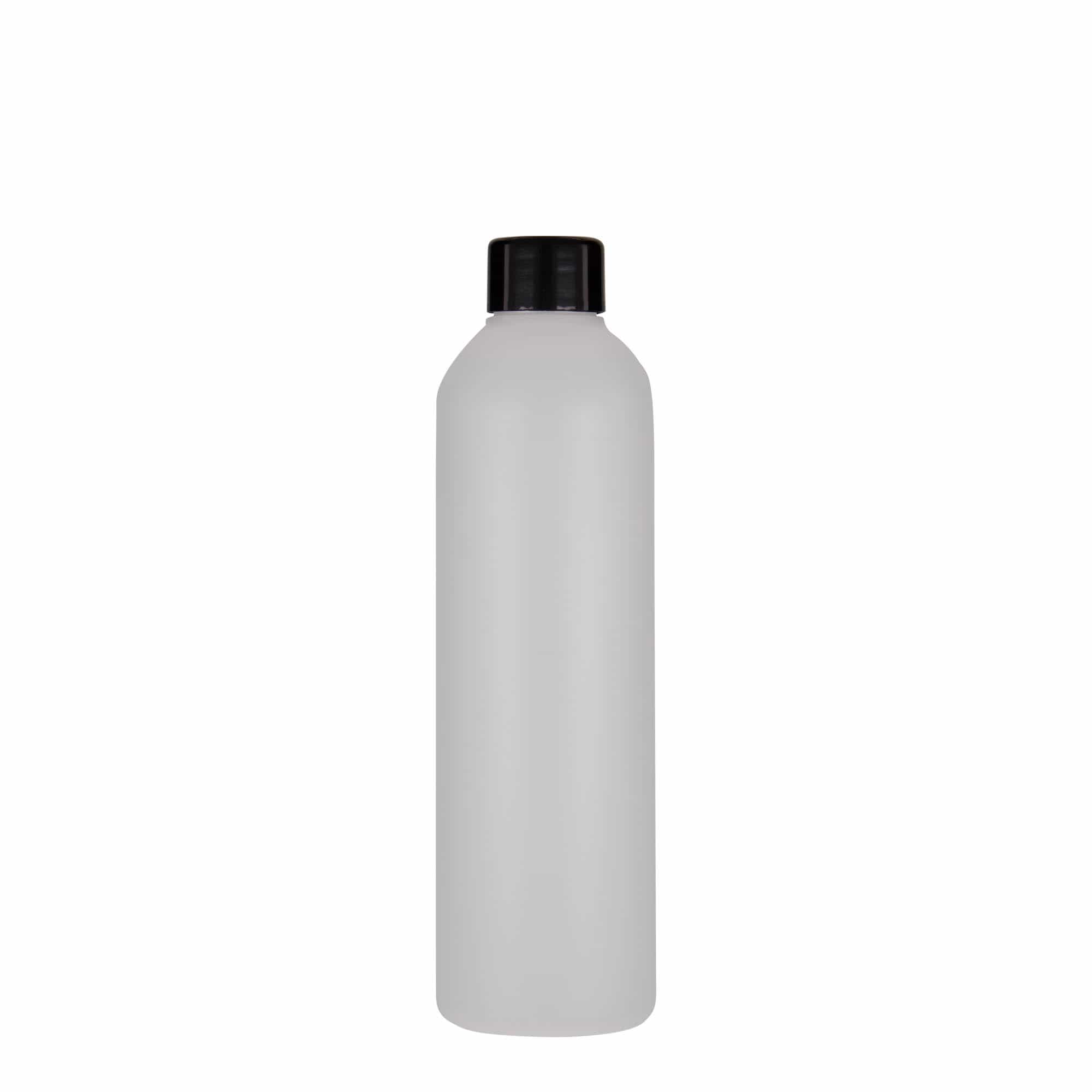 Bouteille en plastique 250 ml 'Tuffy', PEHD, nature, bouchage: 24/410