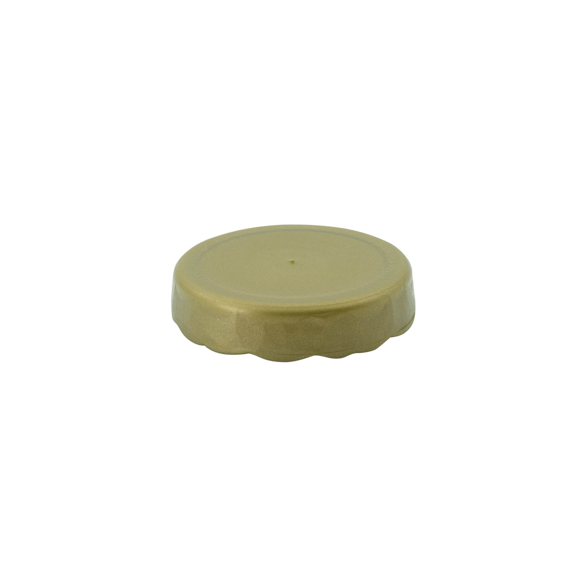 Stulpdeksel voor keramische pot met smalle hals, HDPE-kunststof, goud Stulpdeksel voor keramische pot met smalle hals, HDPE-kunststof, goud