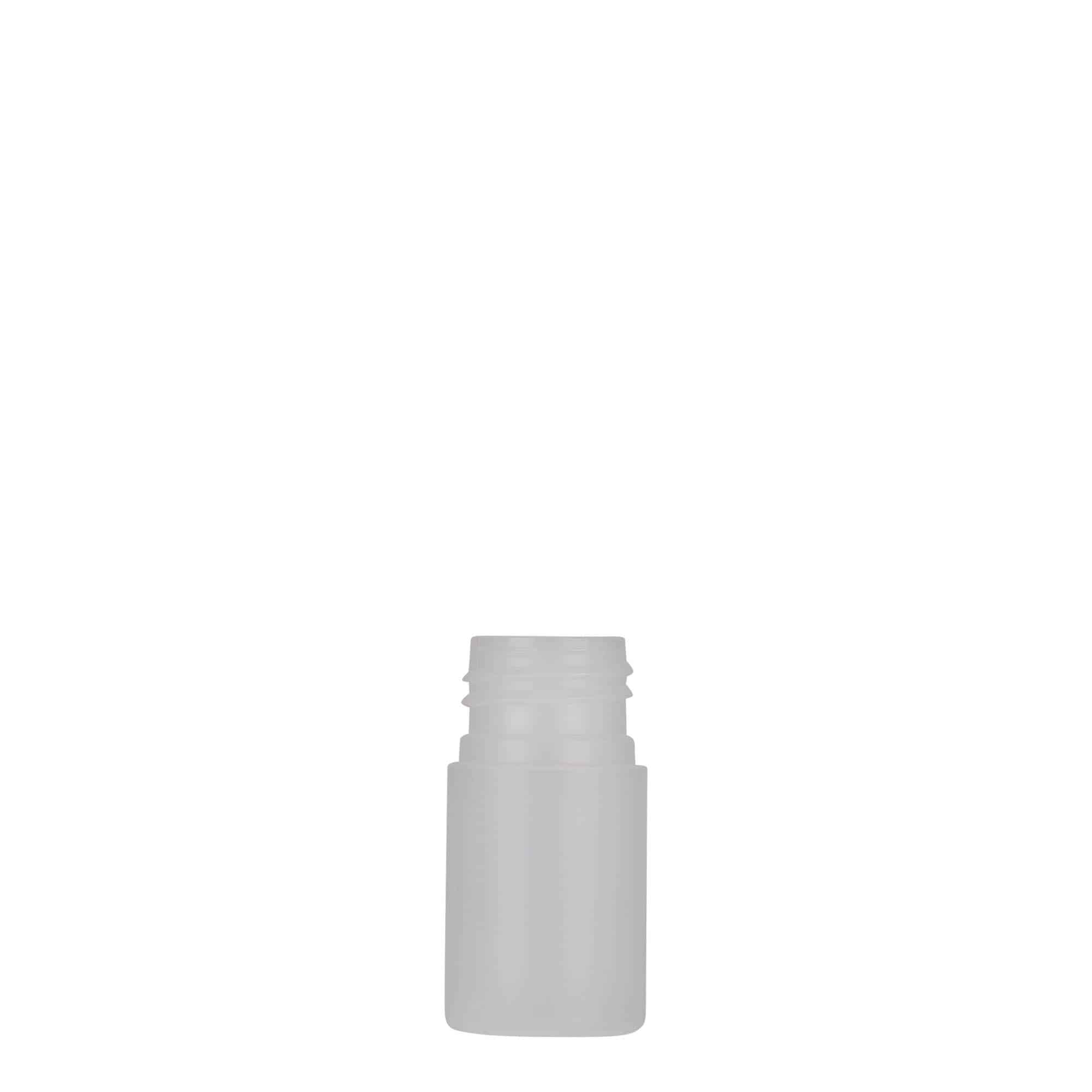 Plastic fles 'Tuffy', 15 ml, HDPE, naturel, monding: 24/410