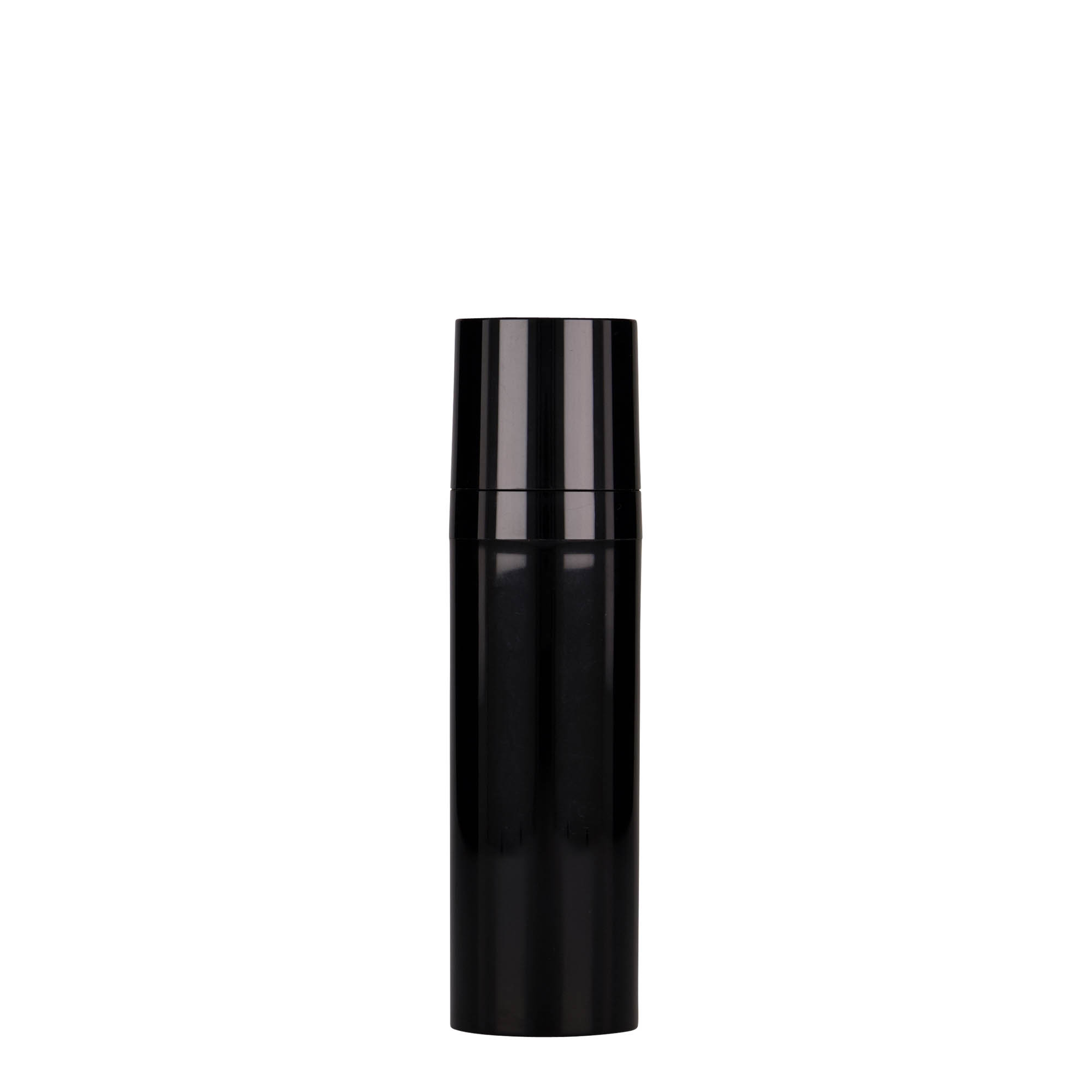 Flacon airless 30 ml 'Micro', plastique PP, noir