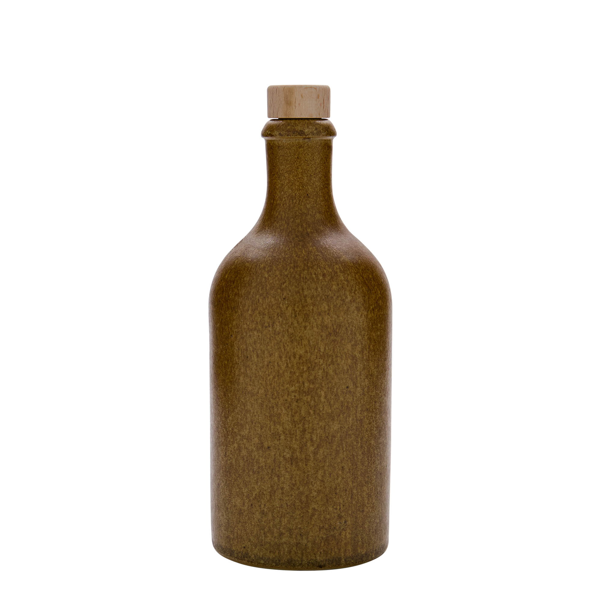 Keramische kruik, 500 ml, steengoed, bruin-kristal, monding: kurk Keramische kruik, 500 ml, steengoed, bruin-kristal, monding: kurk