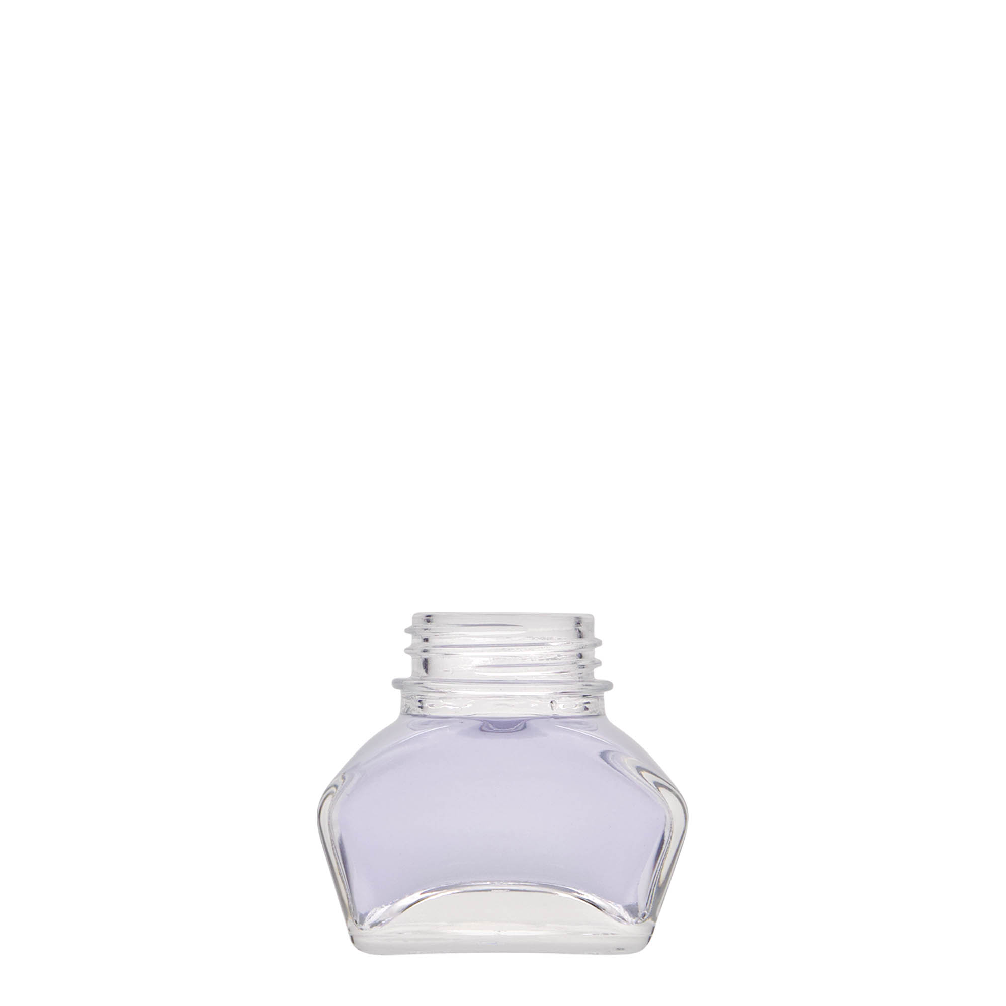 Encrier 30 ml, rectangulaire, bouchage: Bougage à vis