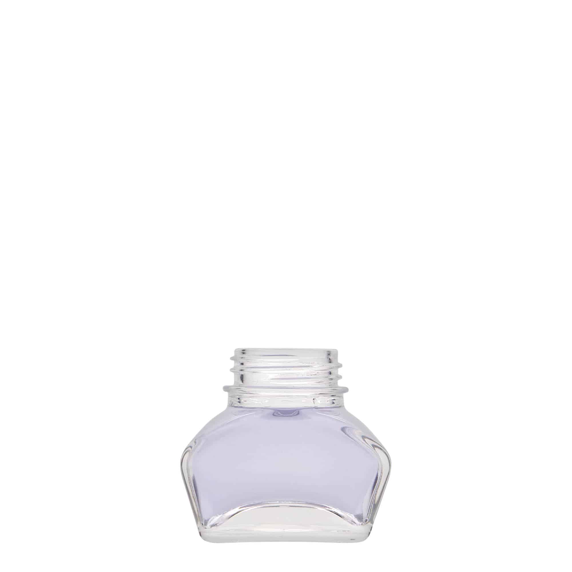 Inktpot, 30 ml, rechthoekig, monding: schroefsluiting Inktpot, 30 ml, rechthoekig, monding: schroefsluiting