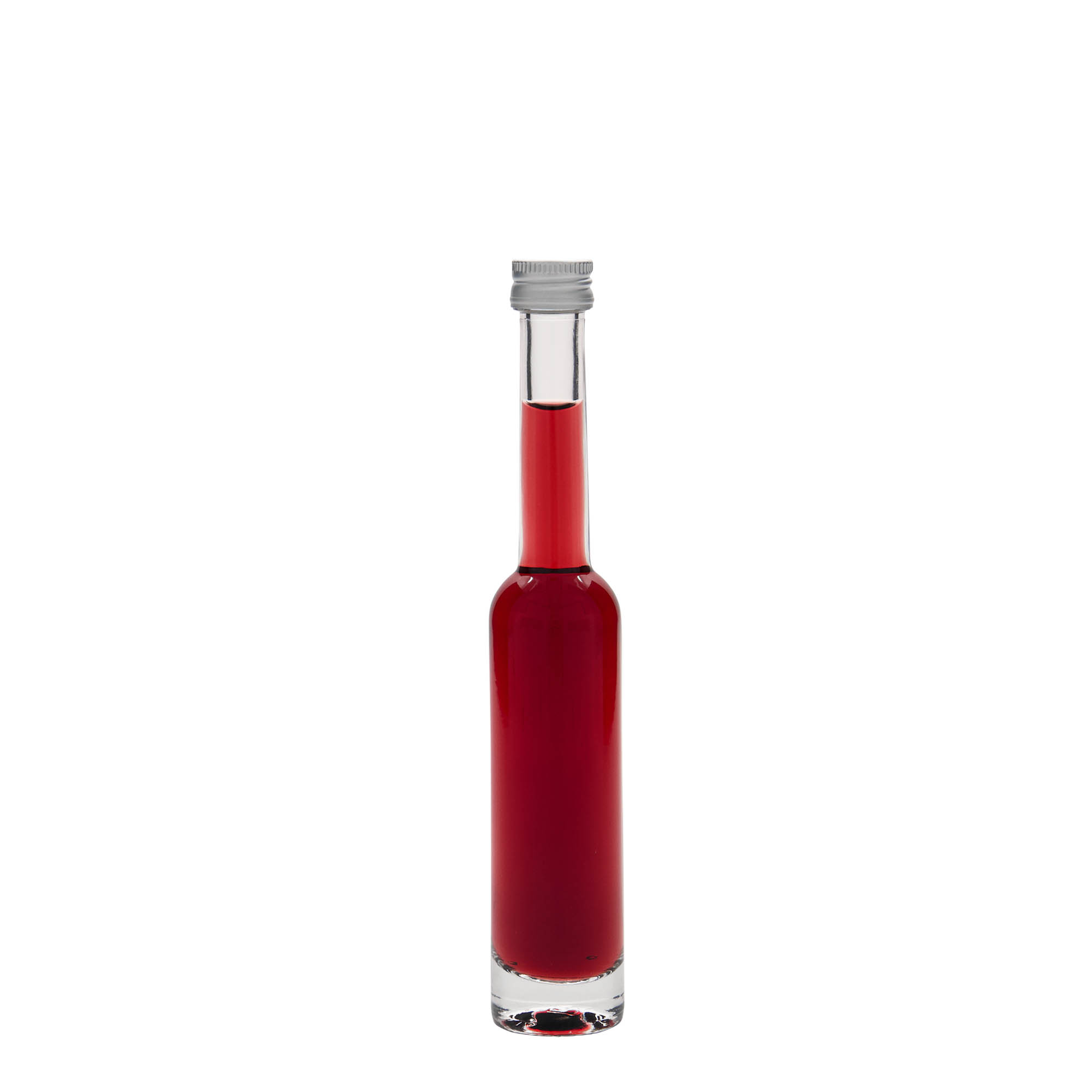 Glazen fles 'Platina', 40 ml, monding: PP 18 Glazen fles 'Platina', 40 ml, monding: PP 18