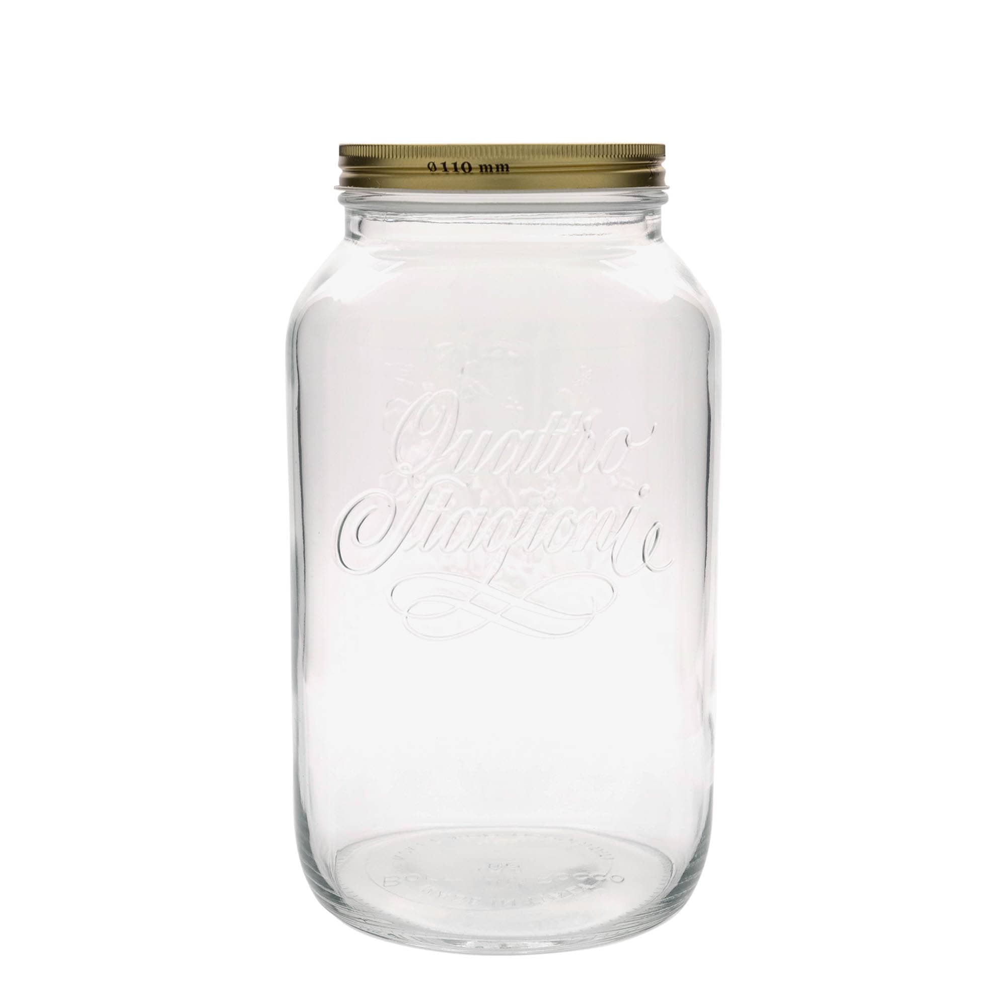 Bocal 3 800 ml « Quattro Stagioni », bouchage: Bougage à vis