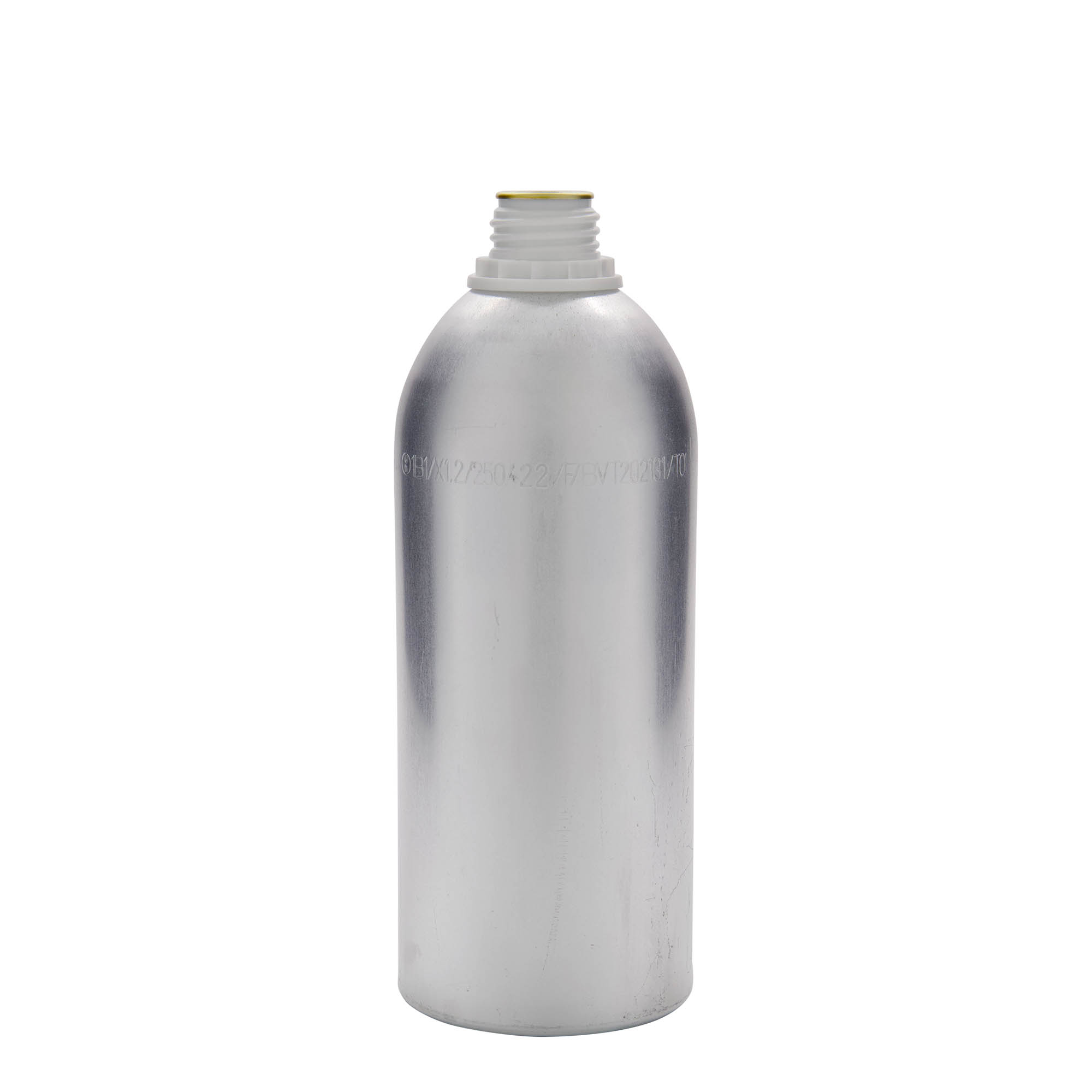 Aluminium fles, 1100 ml, metaal, zilver, monding: DIN 32 Aluminium fles, 1100 ml, metaal, zilver, monding: DIN 32