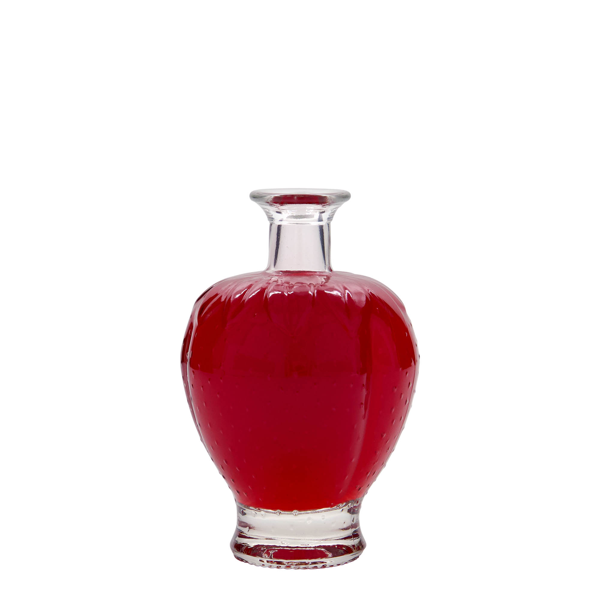 Bouteille en verre 200 ml 'Fraise', bouchage: bouchon Bouteille en verre 200 ml 'Fraise', bouchage: bouchon