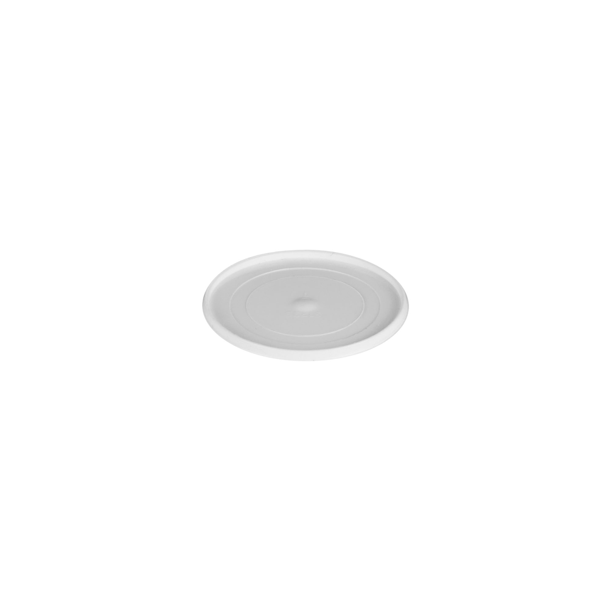 Couvertures pour 5 ml 'Bianca', plastique PP, blanc