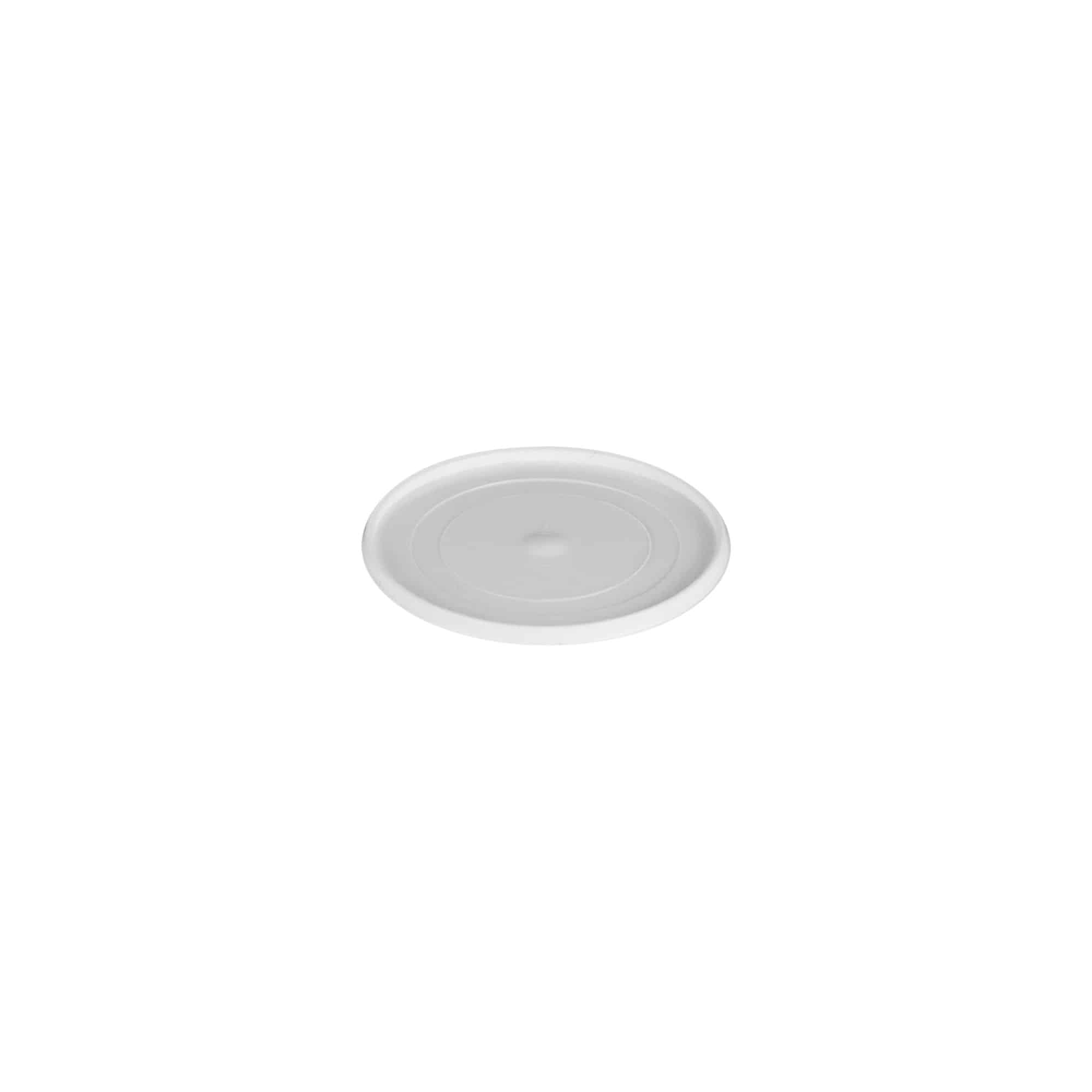 Couvertures pour 5 ml « Bianca », plastique PP, blanc