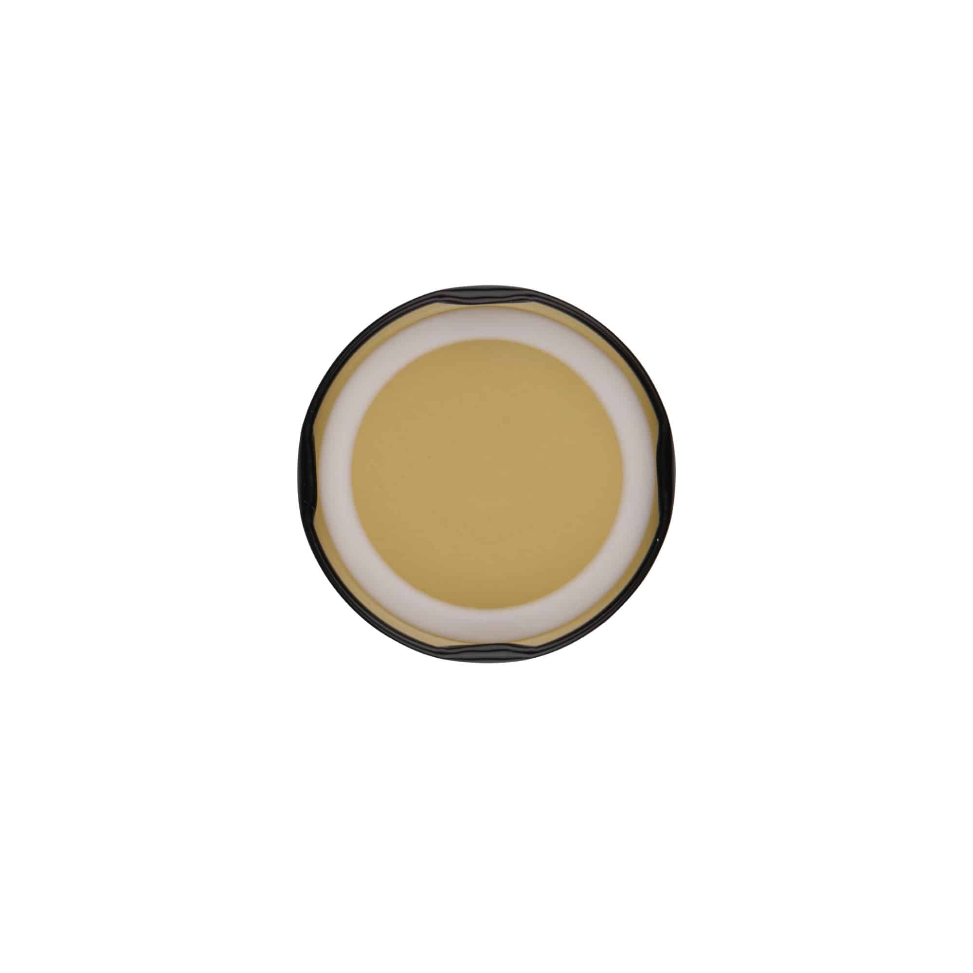 Couvercle Twist-Off, fer blanc, noir, pour bouchage: TO 58