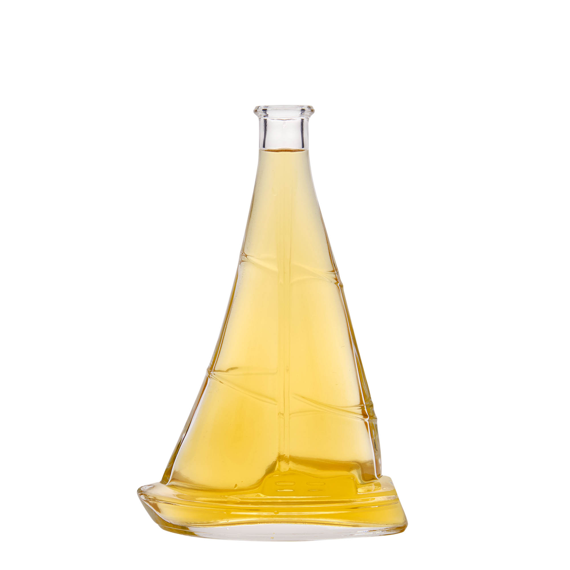 Glazen fles 'Zeilboot', 350 ml, monding: kurk Glazen fles 'Zeilboot', 350 ml, monding: kurk