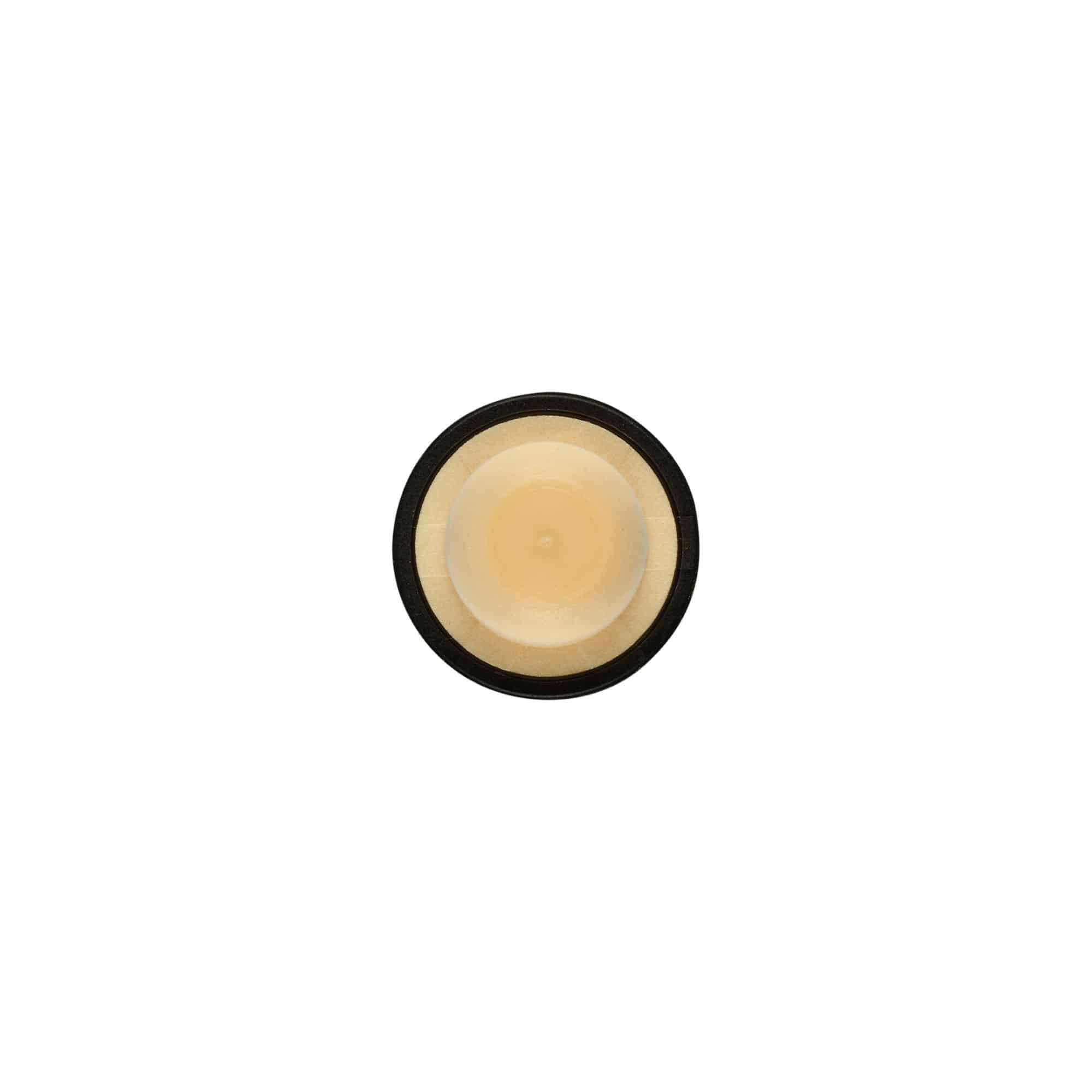 Handgreepstop 11 mm, hout, zwart, voor opening: kurk