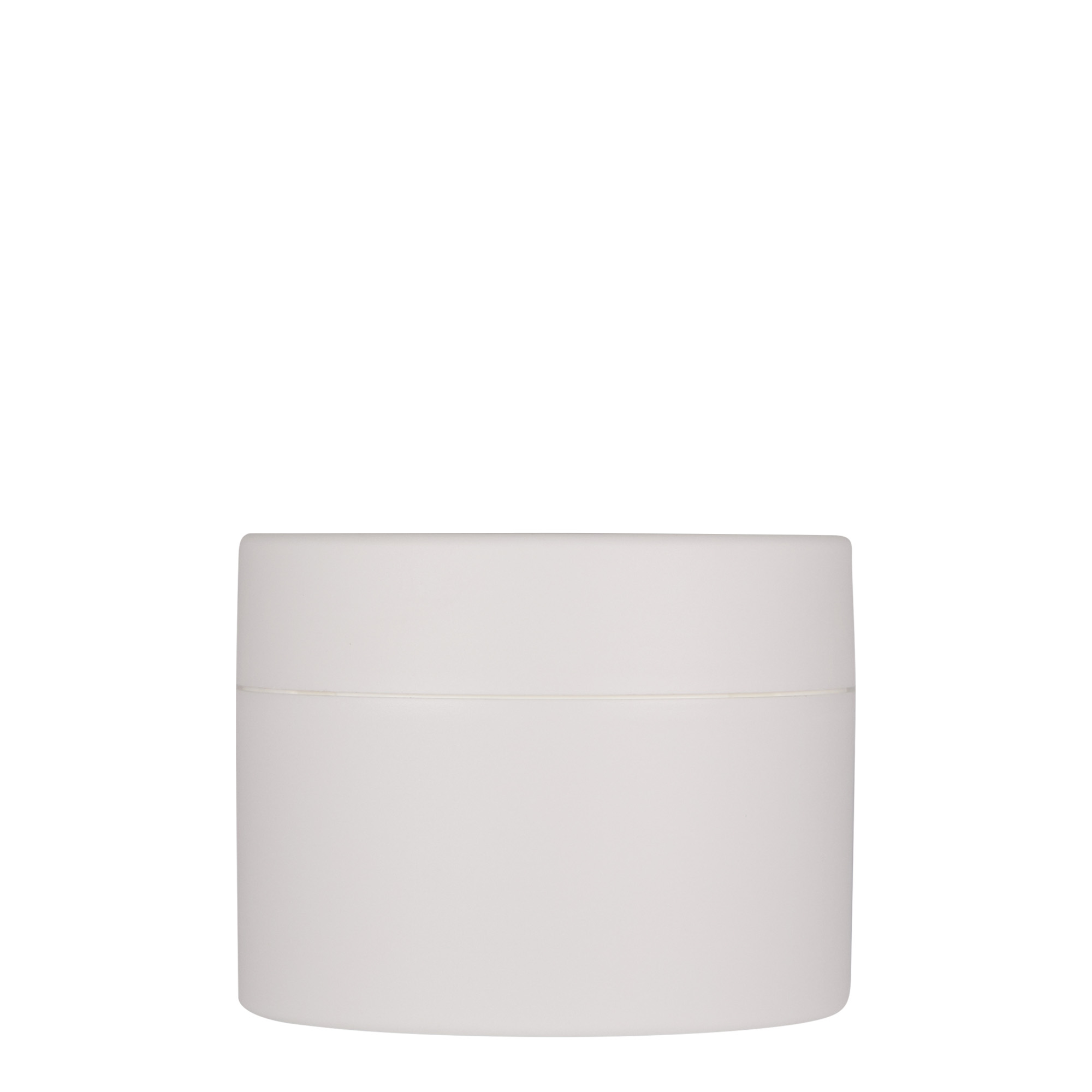 Plastic pot 'Antonella', 250 ml, PP, wit, monding: schroefsluiting Plastic pot 'Antonella', 250 ml, PP, wit, monding: schroefsluiting