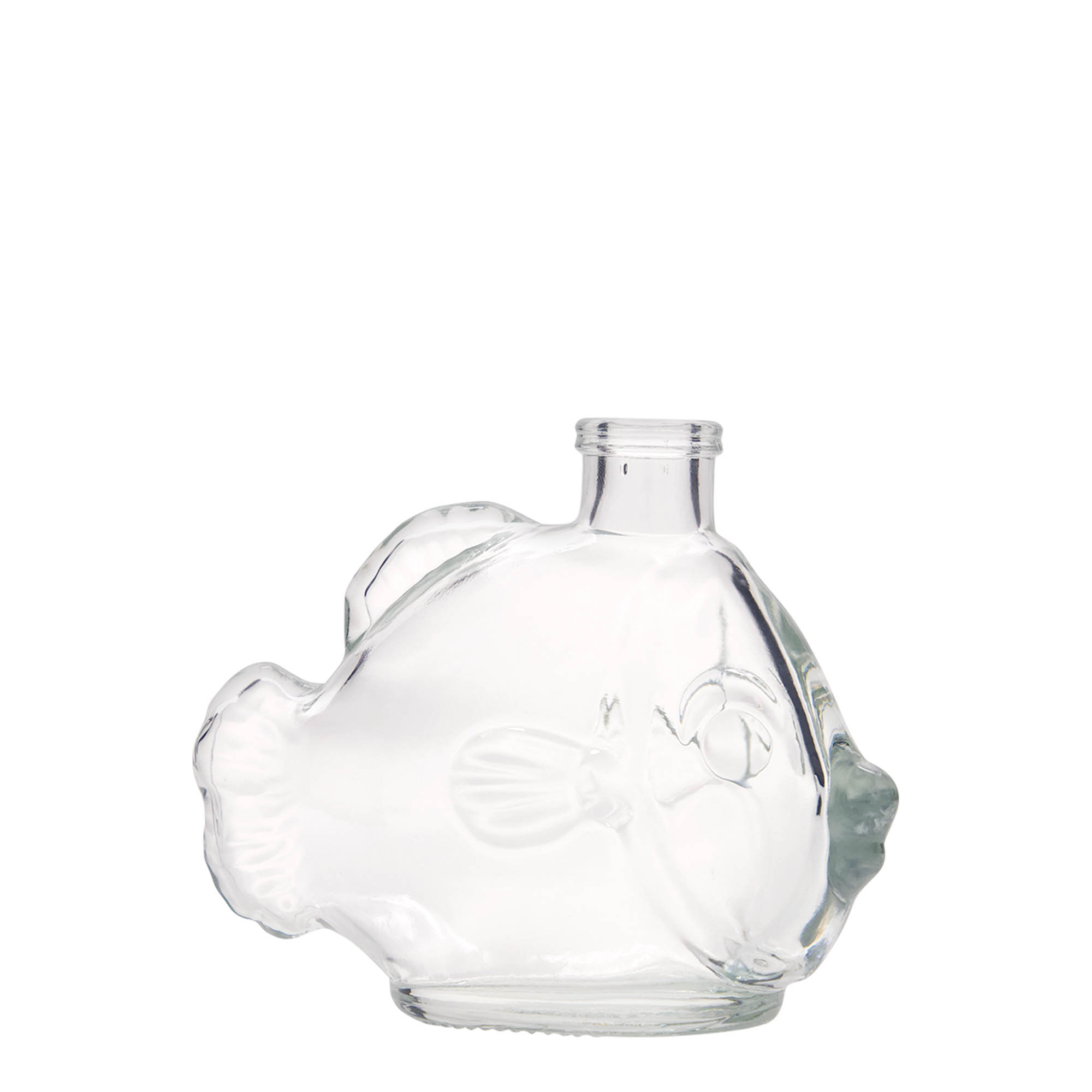 Glazen fles 'Vissen', 200 ml, monding: kurk Glazen fles 'Vissen', 200 ml, monding: kurk
