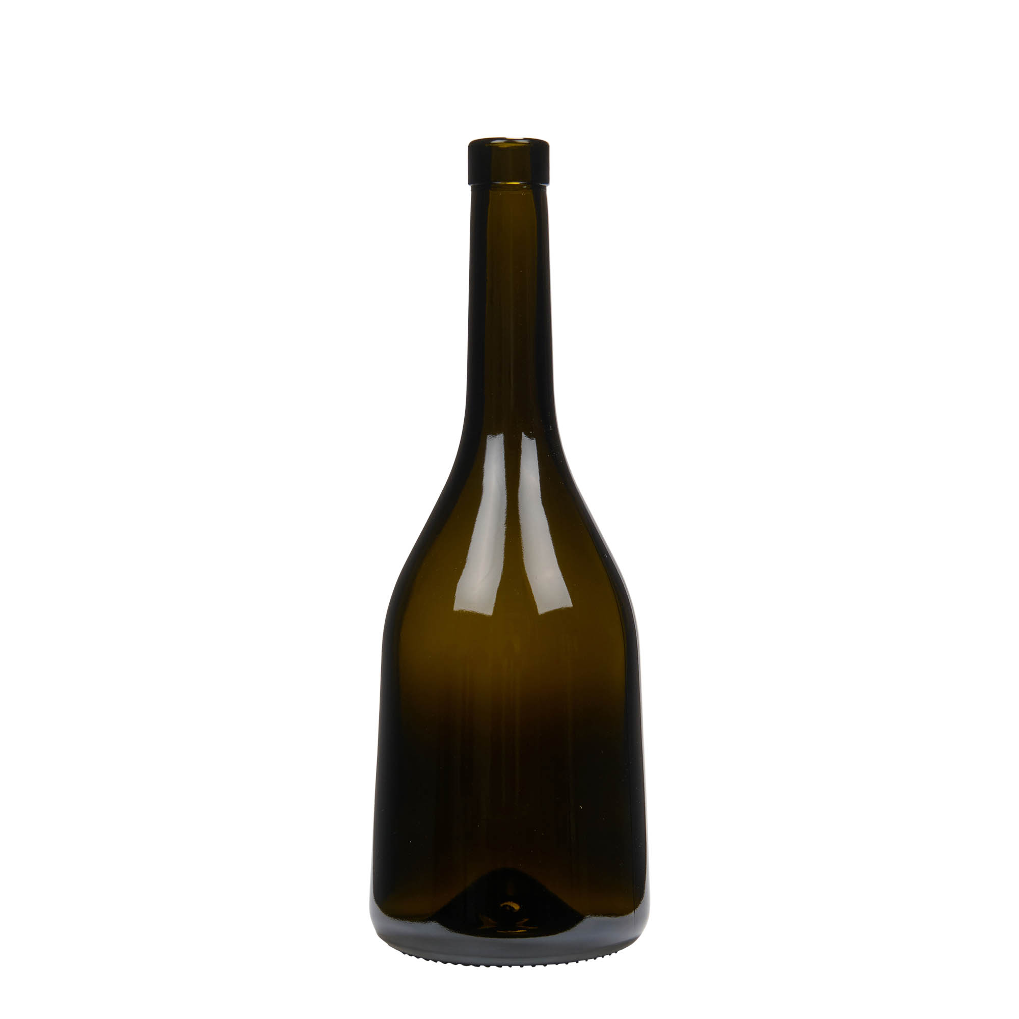 Bouteille en verre 750 ml 'Rustica', vert antique, bouchage: bouchon