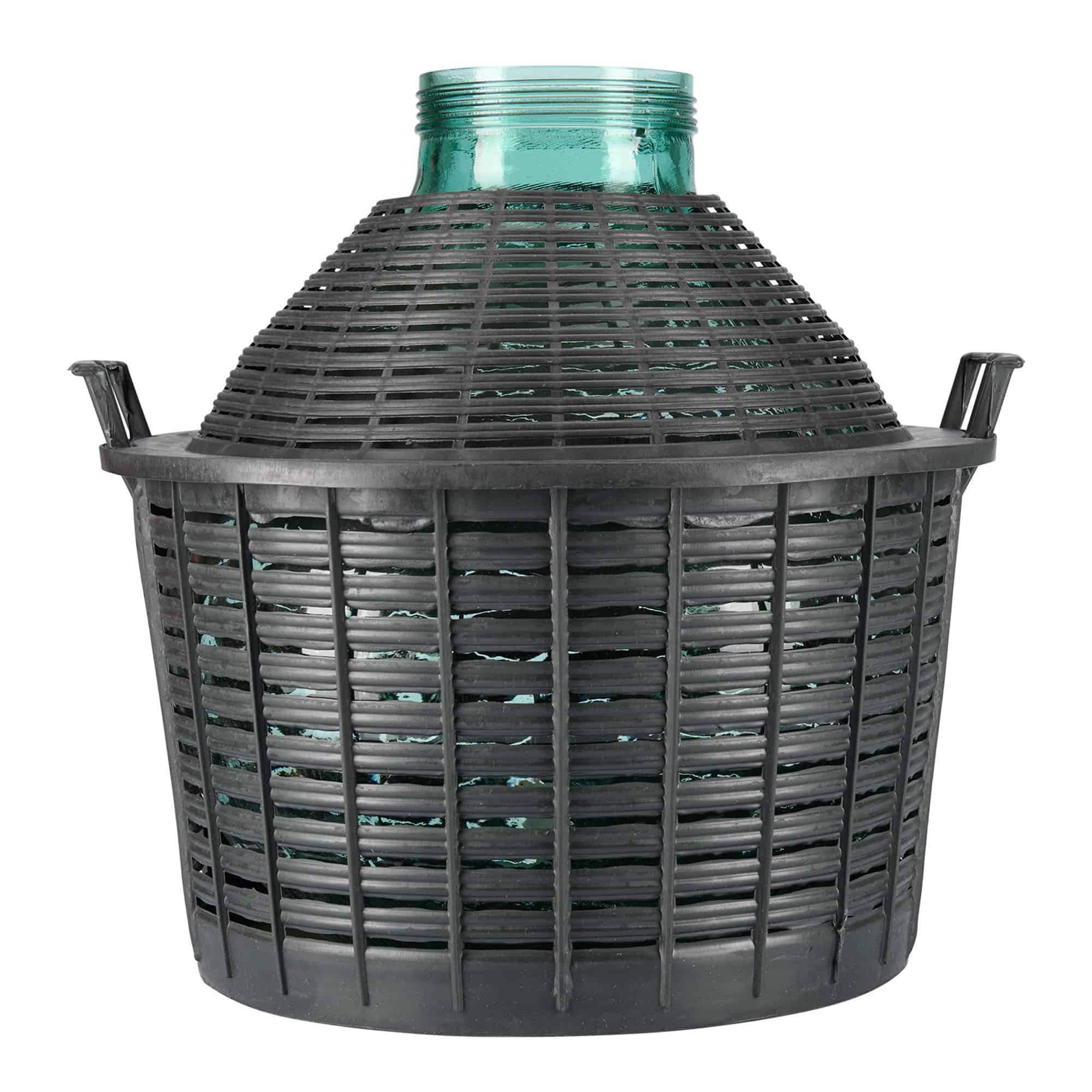 Ballonfles brede hals, 25 l, glas, monding: schroefsluiting