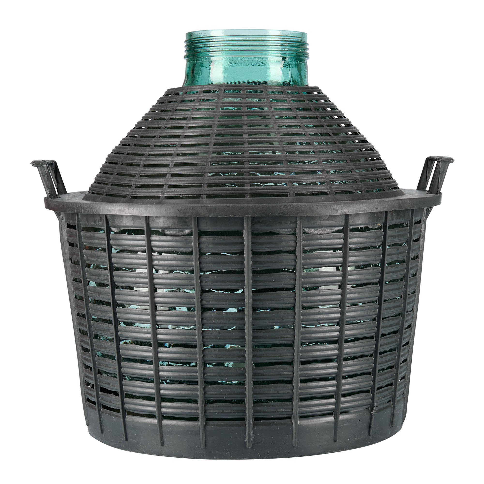 Ballonfles brede hals, 25 l, glas, monding: schroefsluiting
