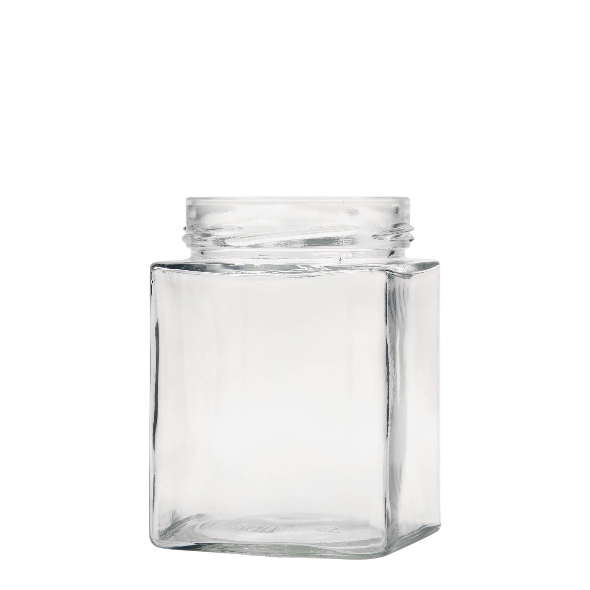 Vierkante pot 'Ikarus', 580 ml, monding: deep-twist-off (DTO 82) Vierkante pot 'Ikarus', 580 ml, monding: deep-twist-off (DTO 82)