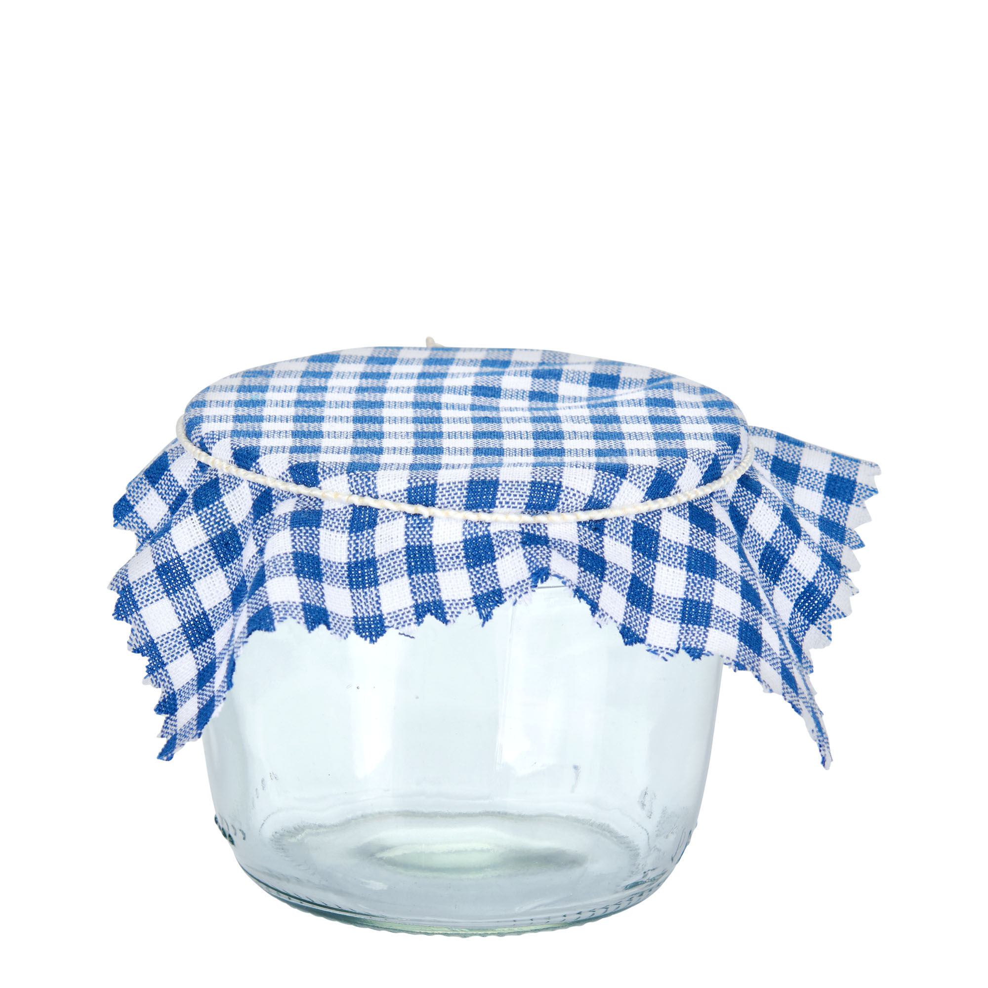 Stoffen lapje voor potten, geruit, 12x12, vierkant, textiel, donkerblauw, monding: TO38-TO53 Stoffen lapje voor potten, geruit, 12x12, vierkant, textiel, donkerblauw, monding: TO38-TO53