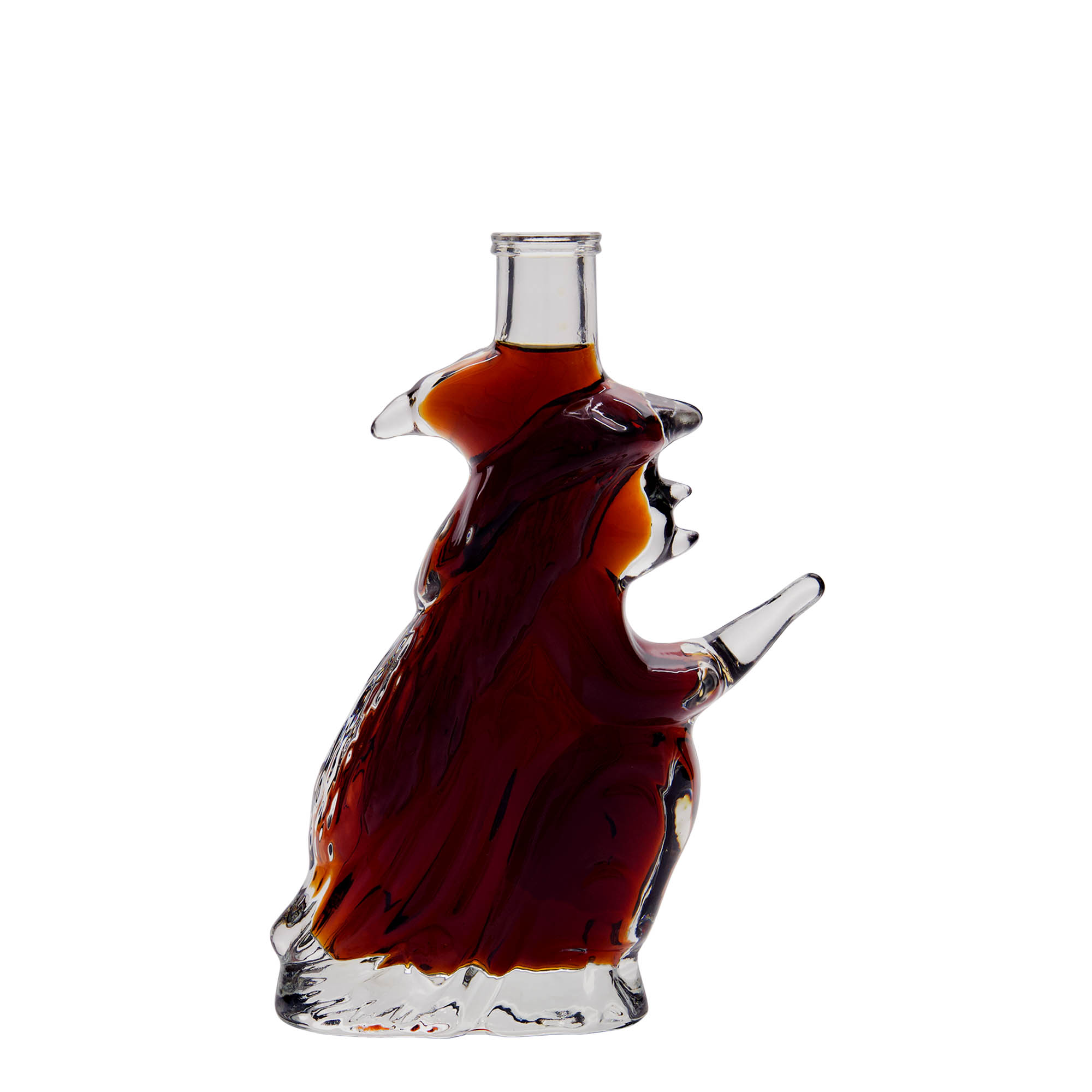 Glazen fles 'Heks', 200 ml, monding: kurk Glazen fles 'Heks', 200 ml, monding: kurk