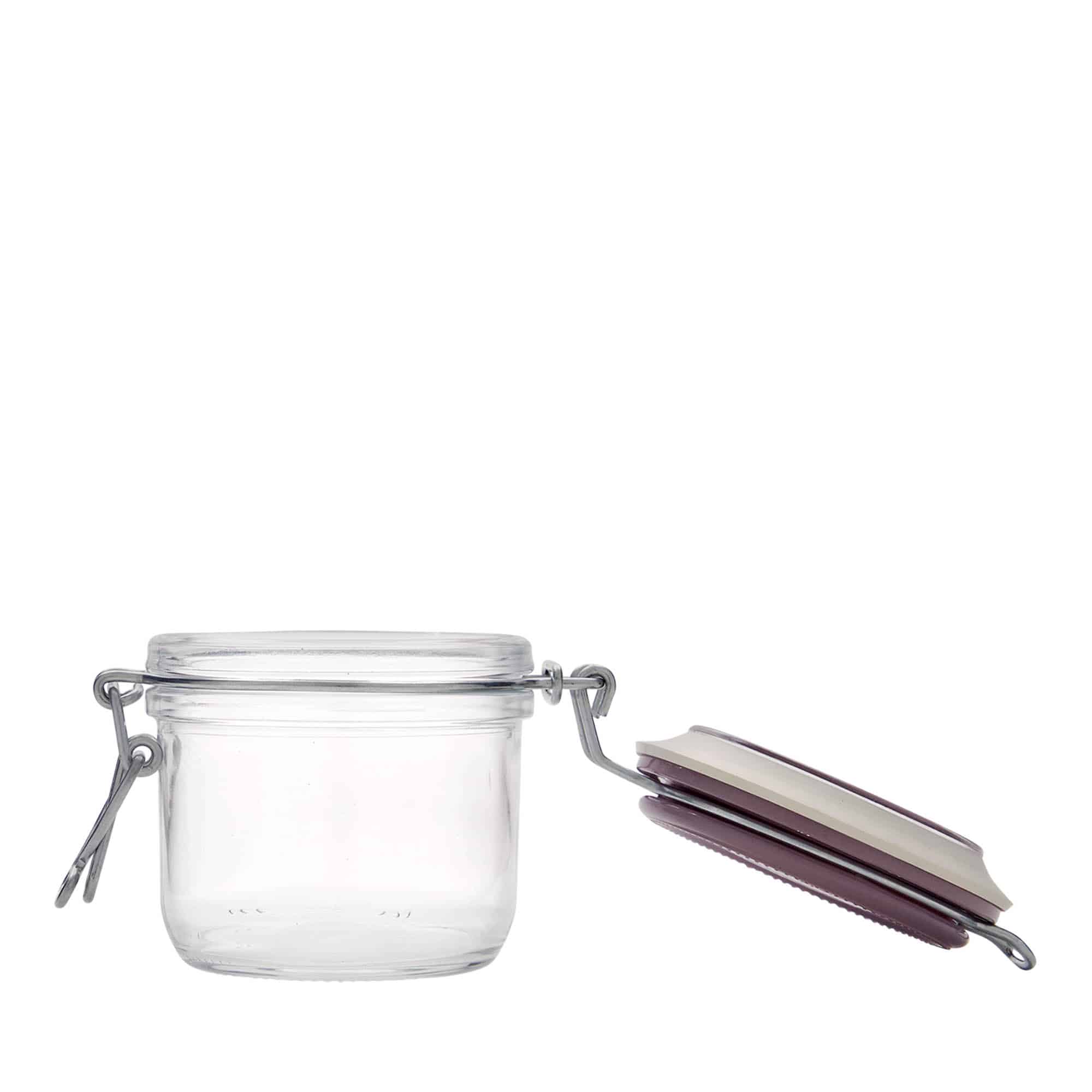 Bocal à fermeture mécanique 200 ml 'Fido', violet, bouchage: bouchon mécanique Bocal à fermeture mécanique 200 ml 'Fido', violet, bouchage: bouchon mécanique