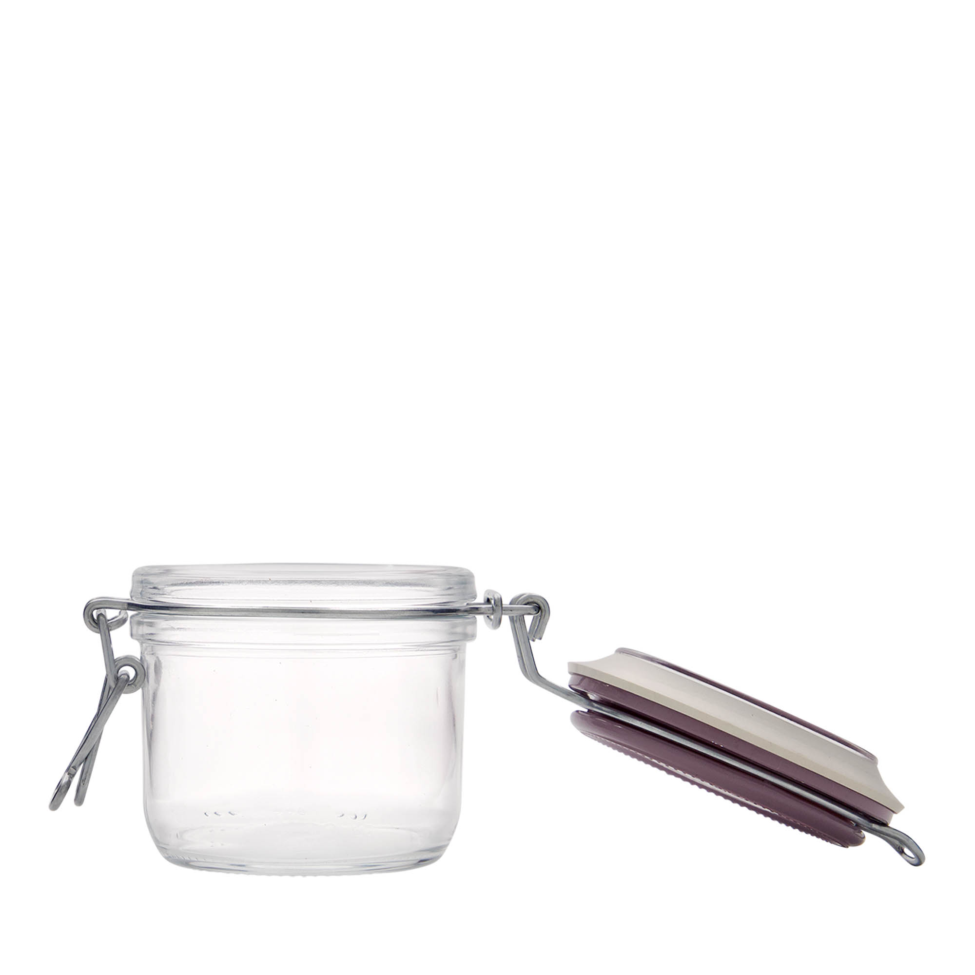 Bocal à fermeture mécanique 200 ml « Fido », violet, bouchage: bouchon mécanique