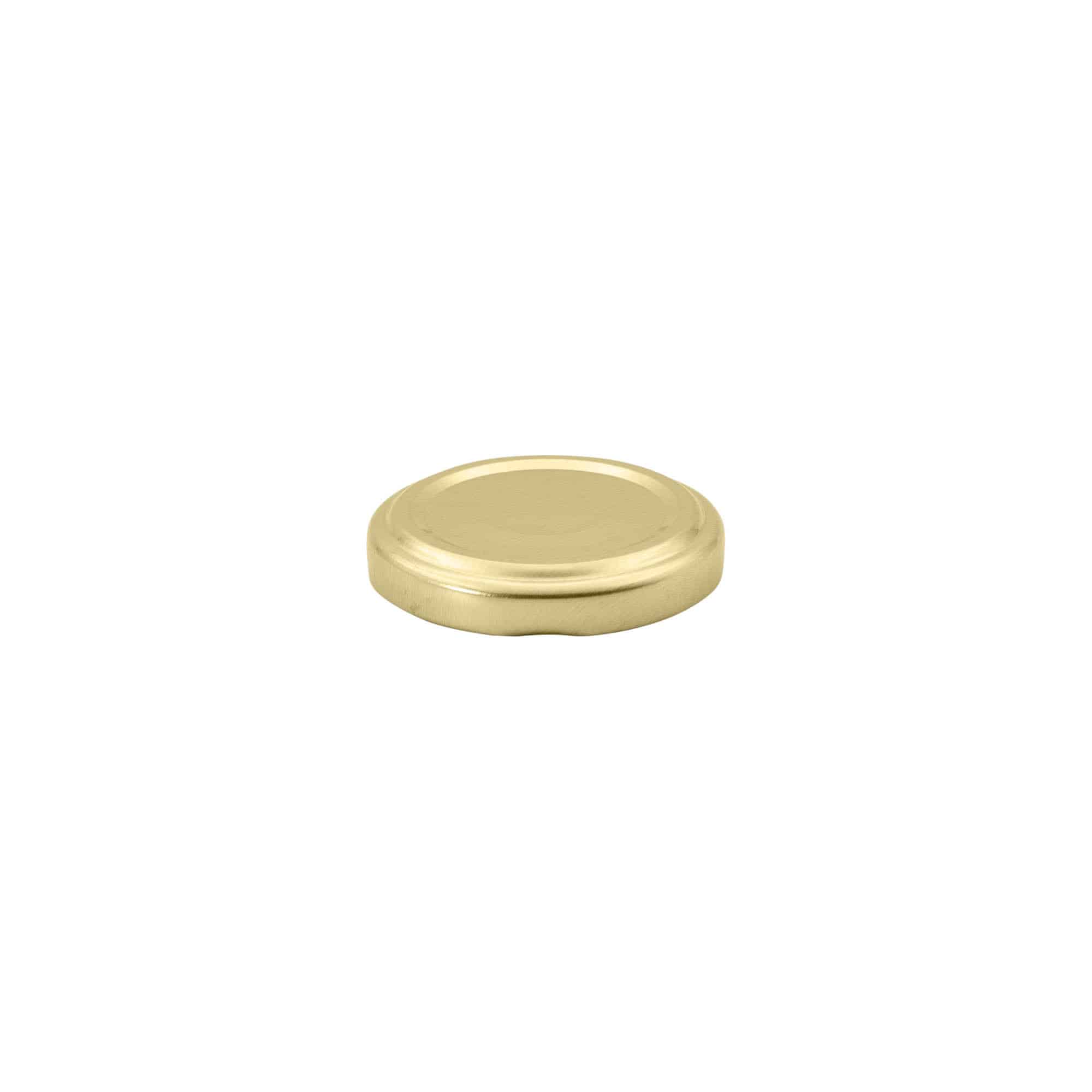 Twist-offdeksel, blik, goud, voor monding: TO 48 Twist-offdeksel, blik, goud, voor monding: TO 48