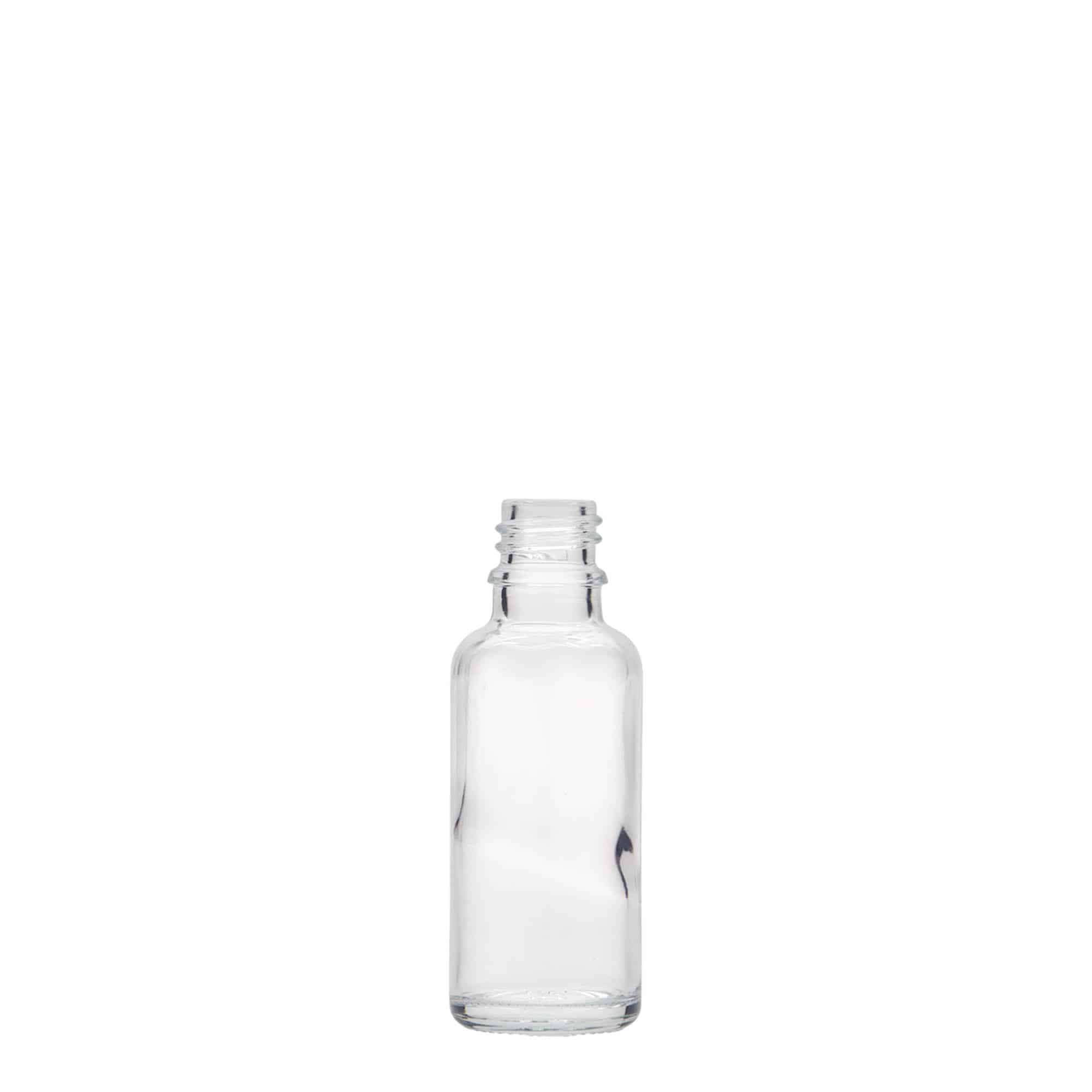 Medicijnfles, 30 ml, glas, monding: DIN 18