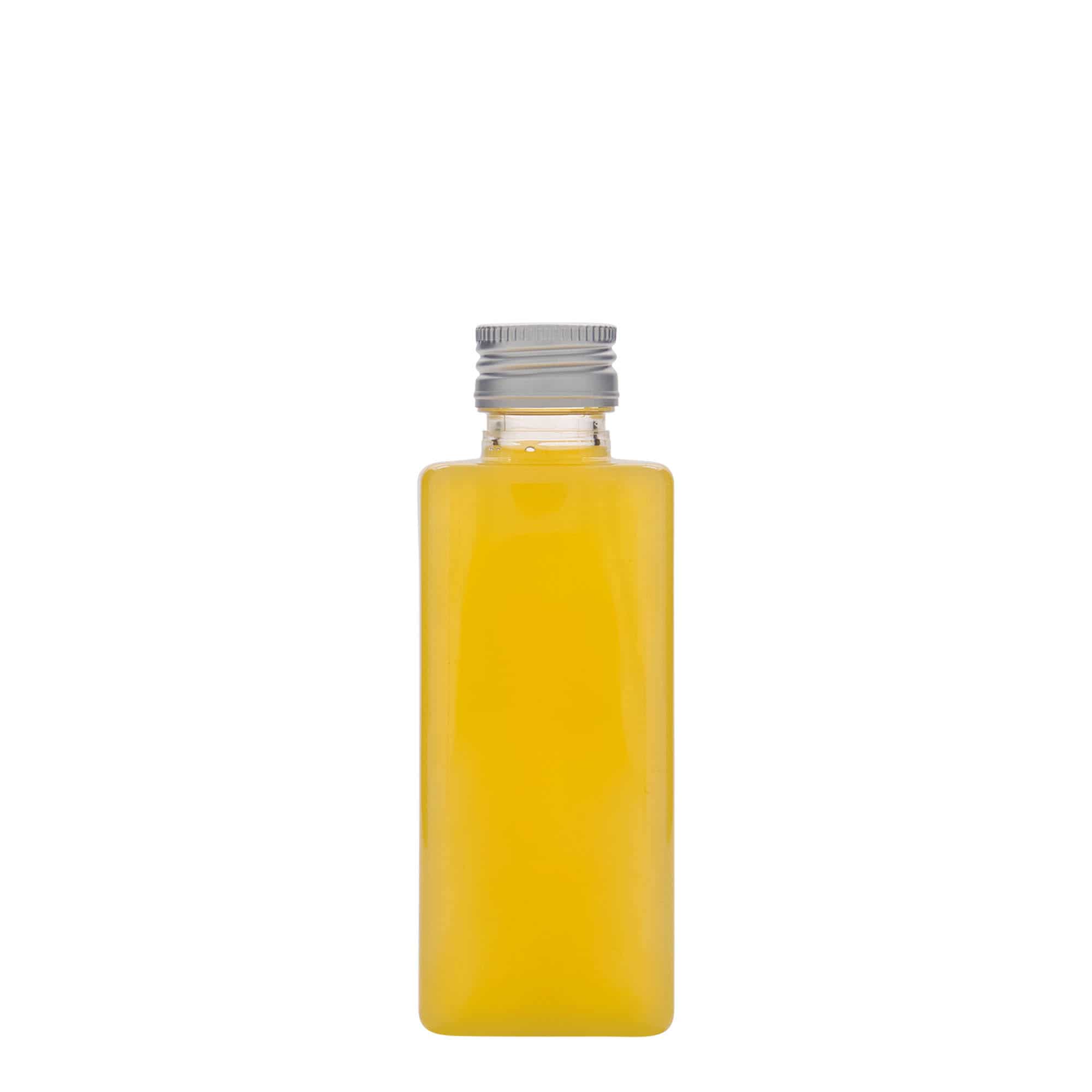 Petfles 'Karl', 250 ml, vierkant, kunststof, monding: PP 28