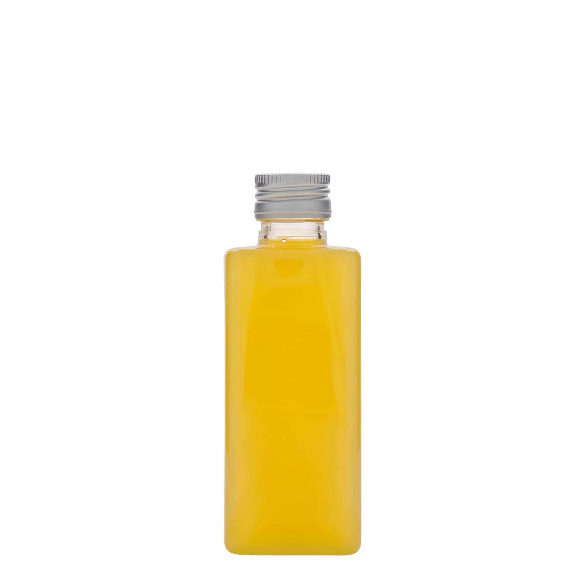 Bouteille en PET 250 ml 'Karl', carrée, plastique, bouchage: PP 28