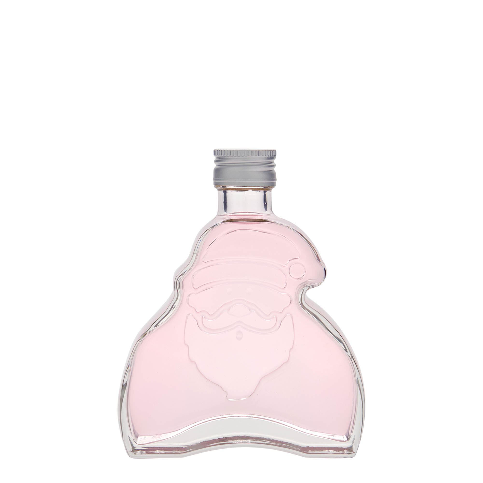 Glazen fles 'Santa Claus', 200 ml, monding: PP 28