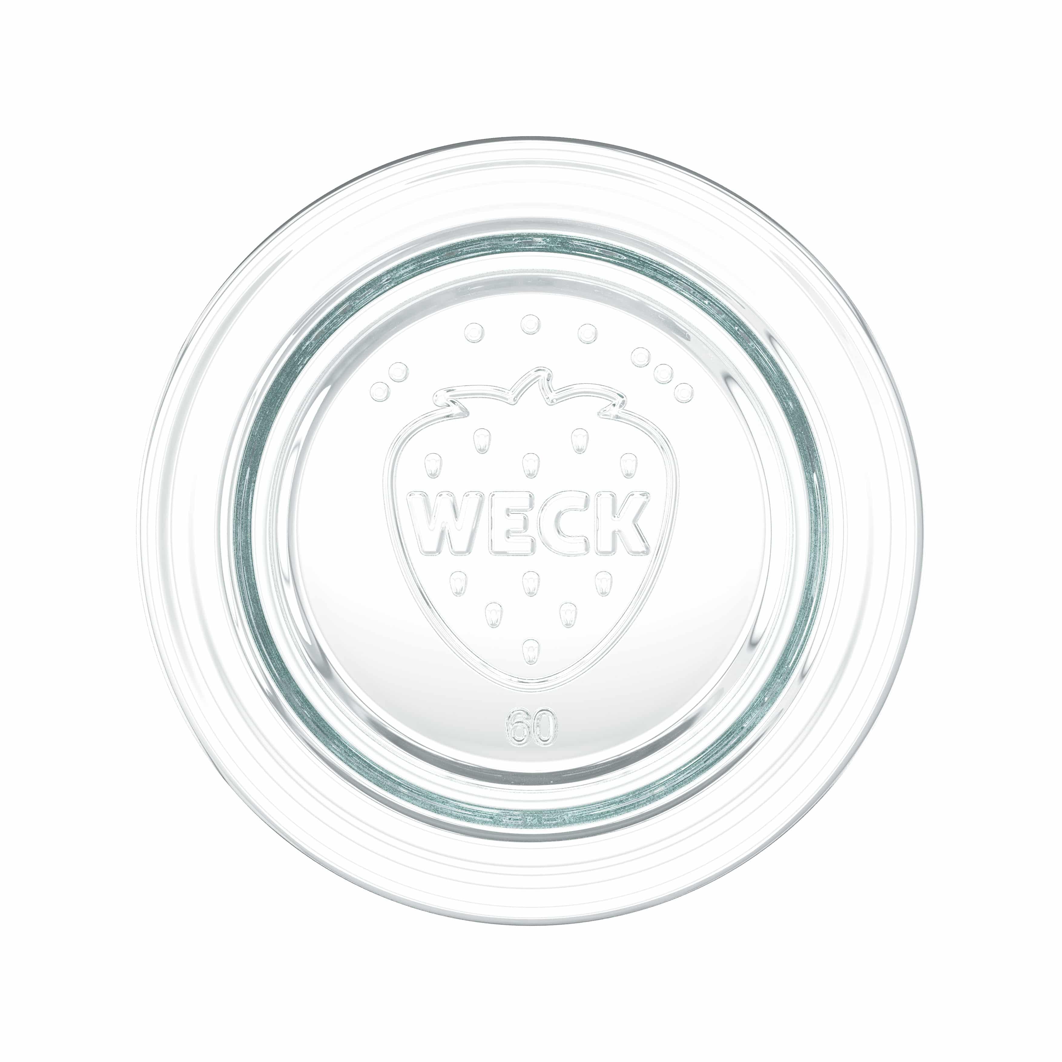 12x 80 ml WECK-stortglas met glazen deksel RR 60