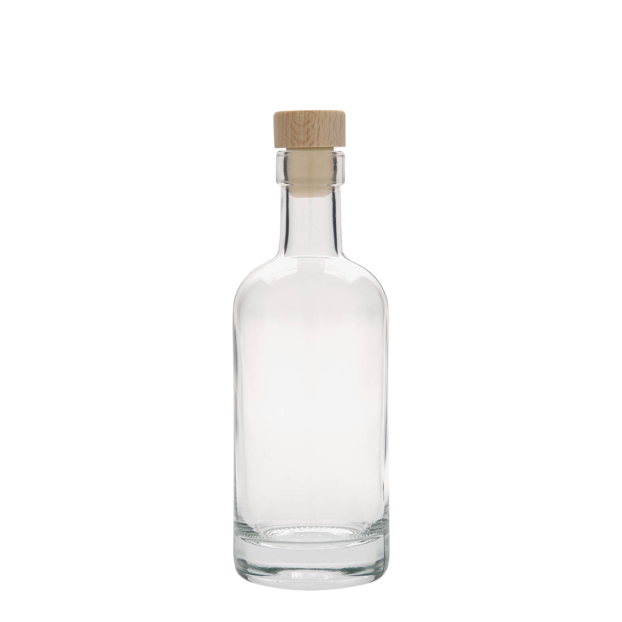 Glazen fles 'Linea Uno', 250 ml, monding: kurk