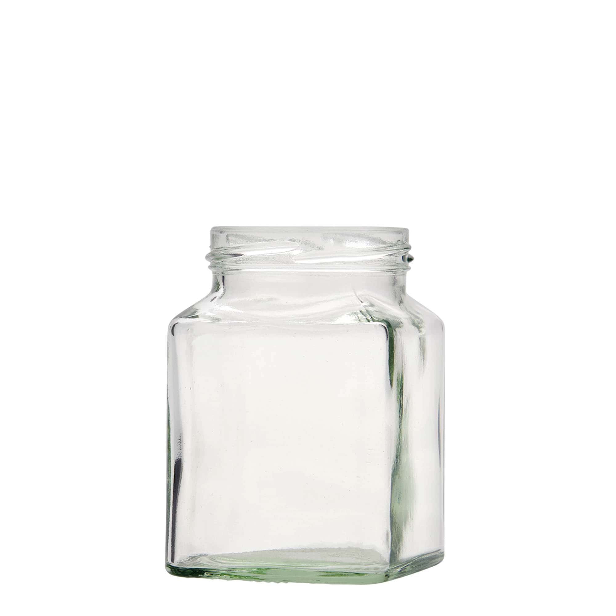 Vierkante pot, 314 ml, monding: twist-off (TO 63)