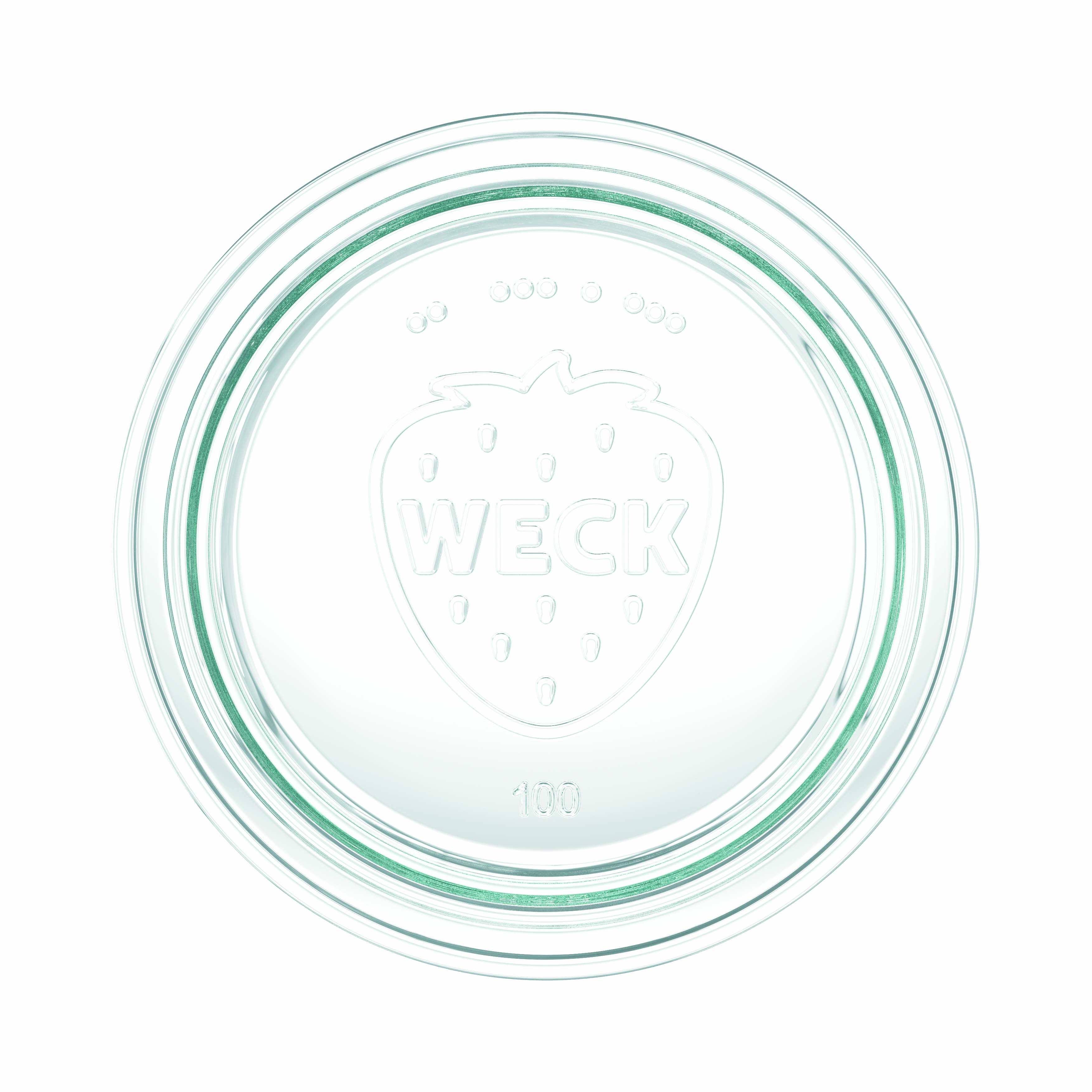 6x 1000 ml bocal WECK à renversement avec couvercle en verre RR 100