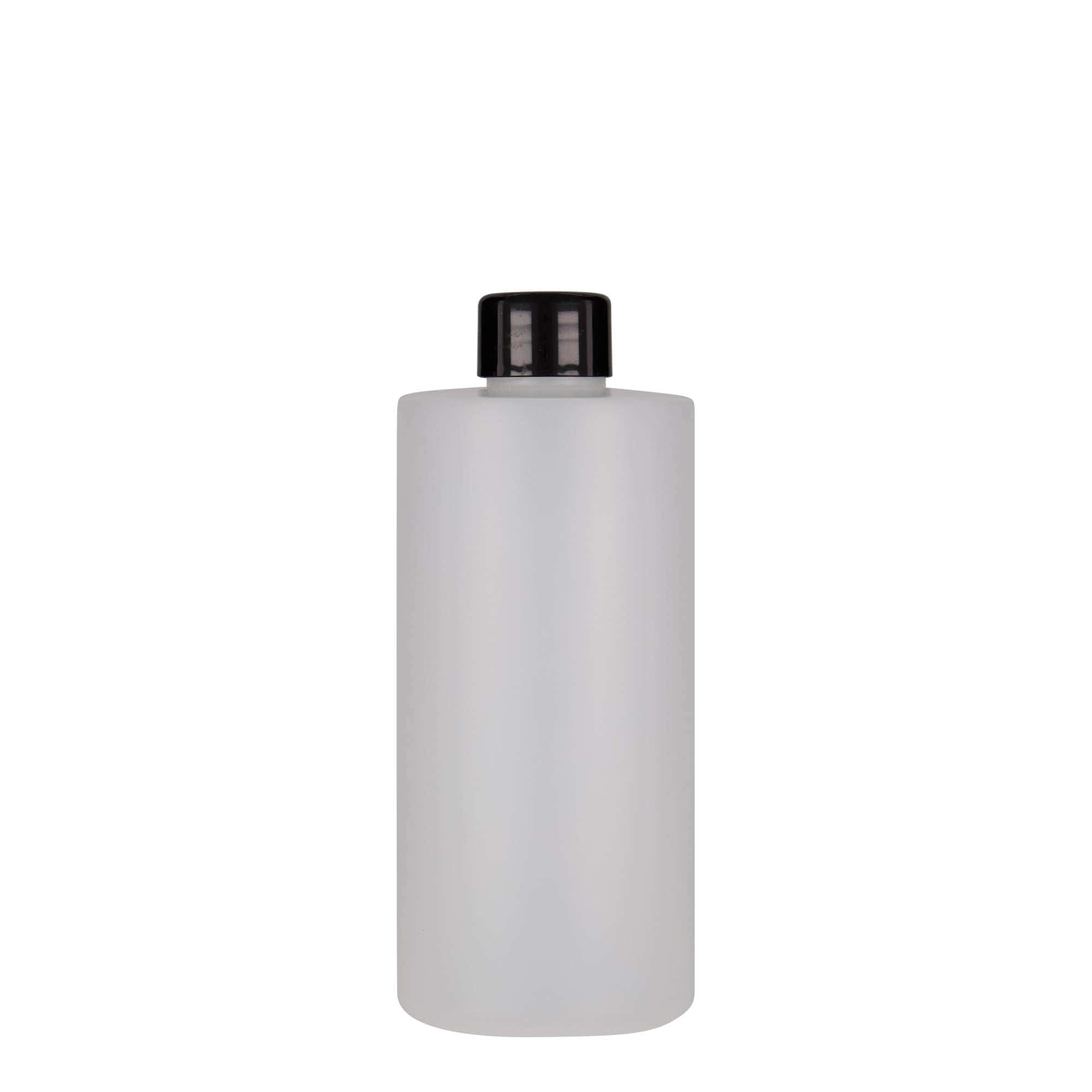 Plastic fles 'Pipe', 300 ml, HDPE, wit, monding: 24/410