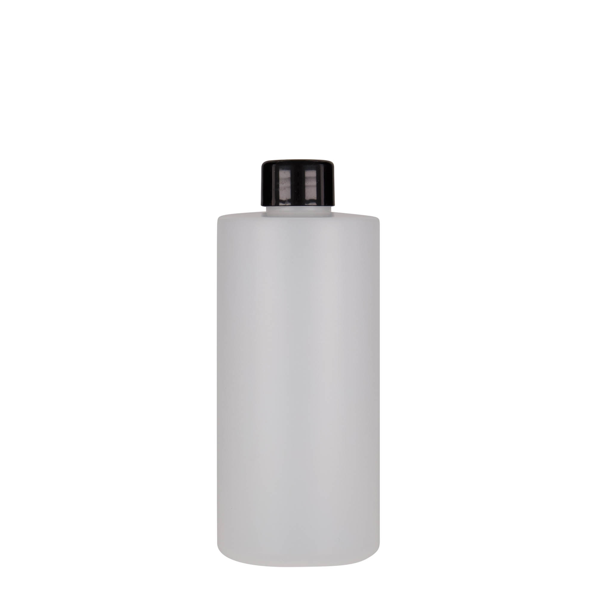 Plastic fles 'Pipe', 300 ml, HDPE, wit, monding: 24/410 Plastic fles 'Pipe', 300 ml, HDPE, wit, monding: 24/410