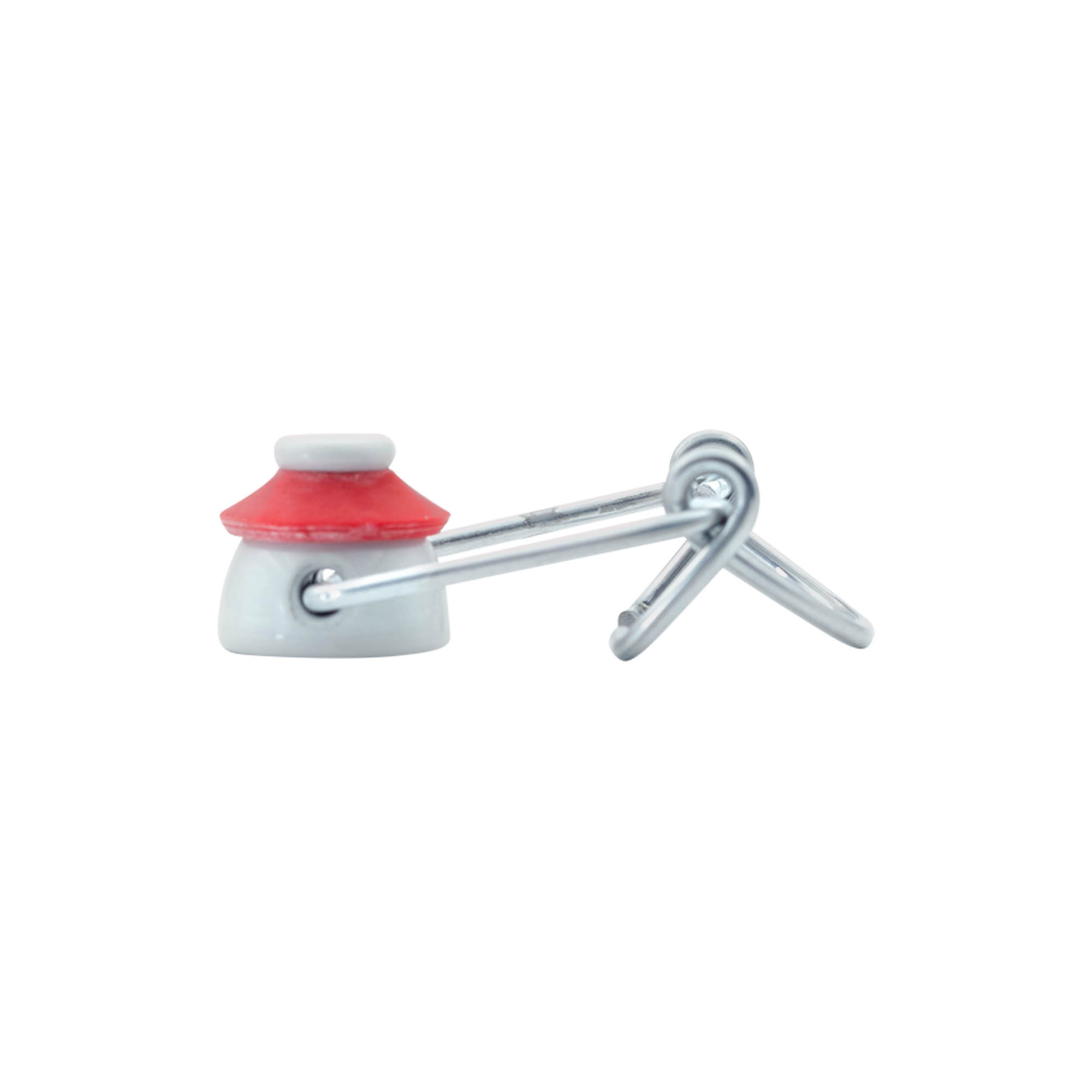 Beugelsluiting standaard, kunststof, rood-wit Beugelsluiting standaard, kunststof, rood-wit