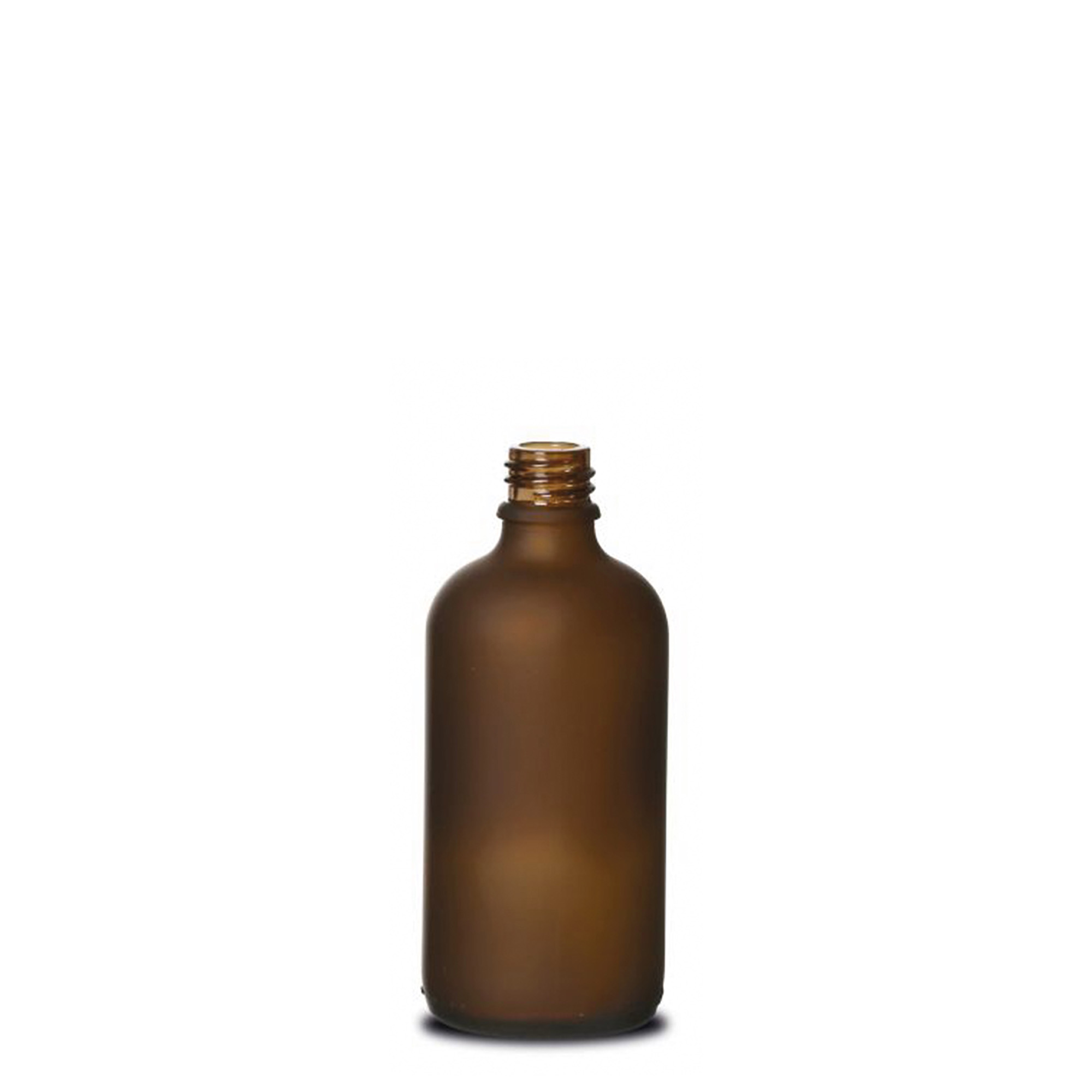 100 ml medicijnfles, glas, bruin mat, opening: DIN 18 100 ml medicijnfles, glas, bruin mat, opening: DIN 18