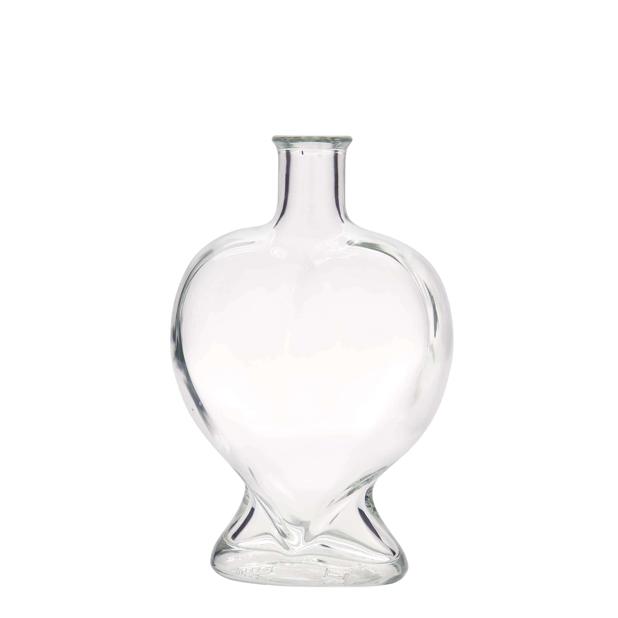 Bouteille en verre 500 ml 'Cœur', bouchage: bouchon Bouteille en verre 500 ml 'Cœur', bouchage: bouchon