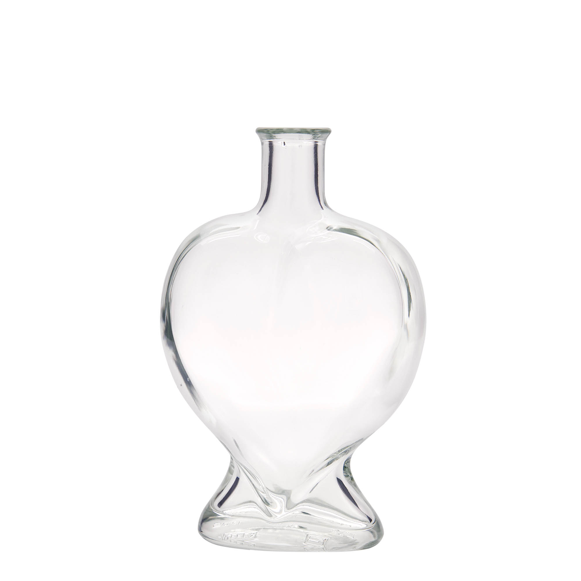 Bouteille en verre 500 ml 'Cœur', bouchage: bouchon Bouteille en verre 500 ml 'Cœur', bouchage: bouchon