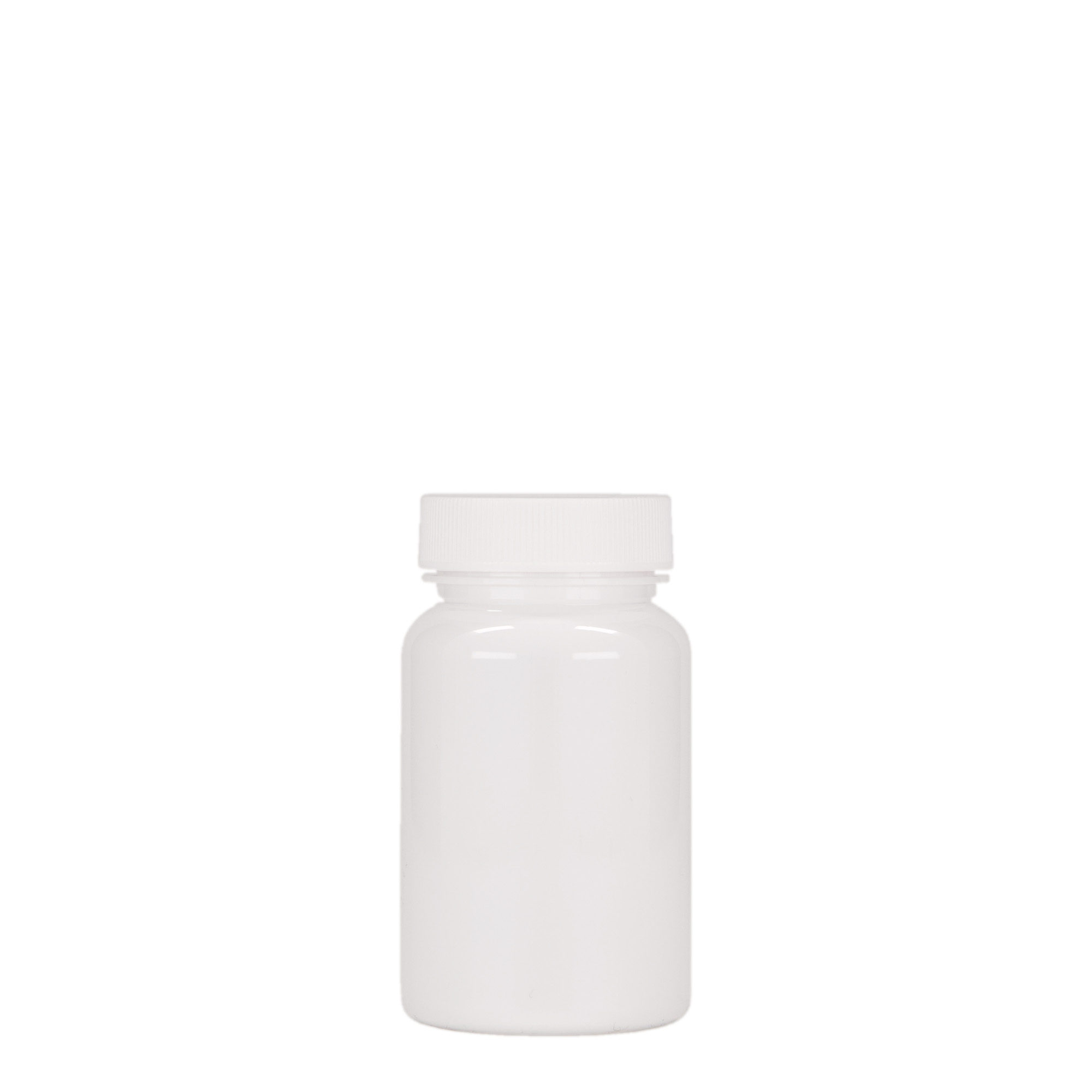 Pet-medicijnpotje, 75 ml, kunststof, wit, monding: 38/400