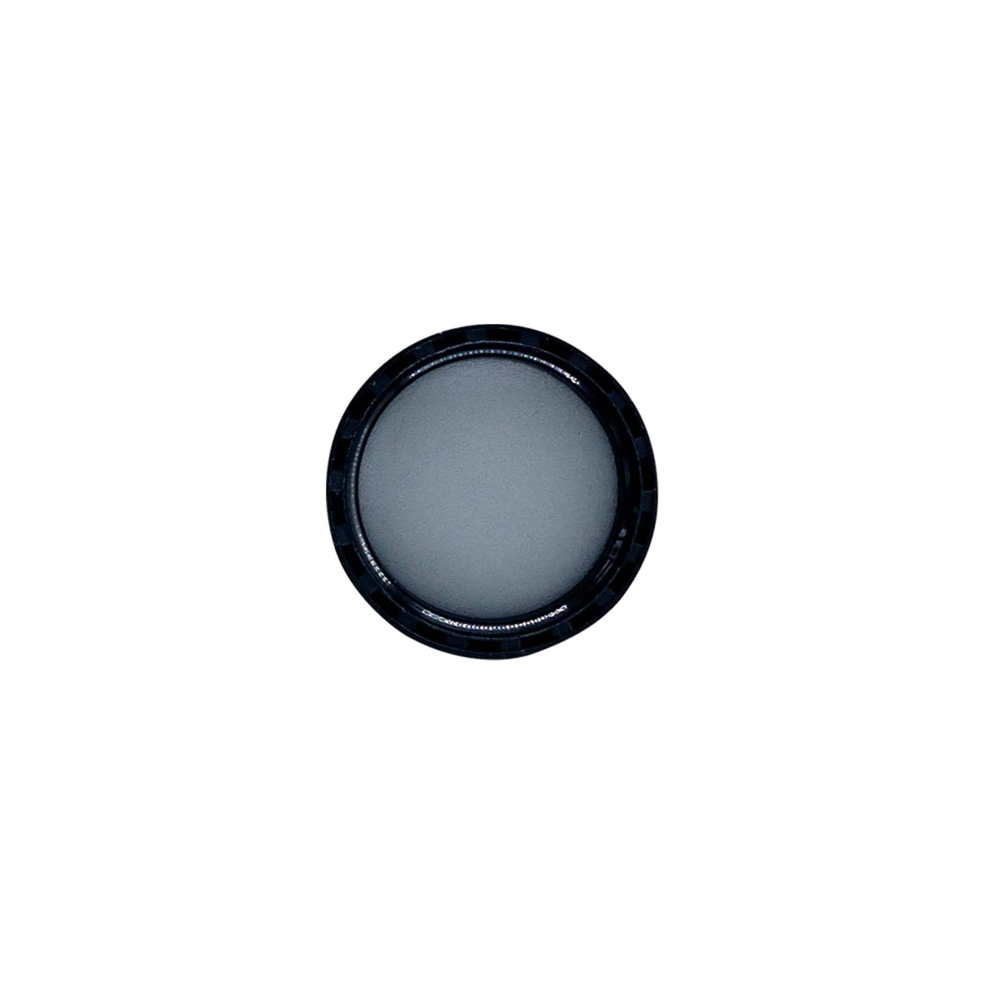 Bougage à vis avec insert EPE, plastique PE, noir, pour bouchage: DIN 25 Bougage à vis avec insert EPE, plastique PE, noir, pour bouchage: DIN 25