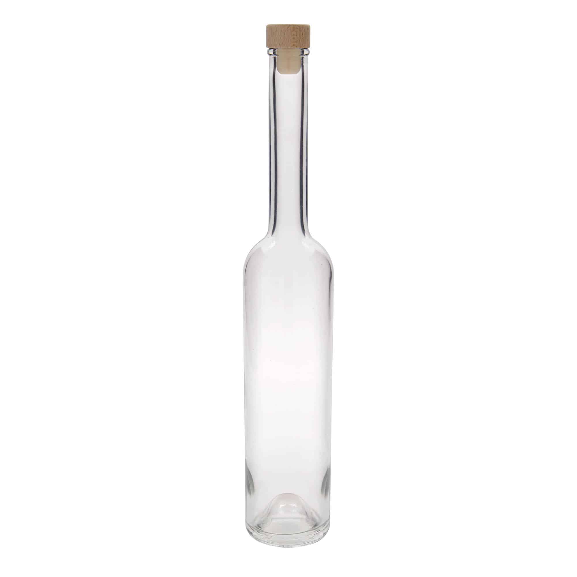 Glazen fles 'Platina', 500 ml, monding: kurk