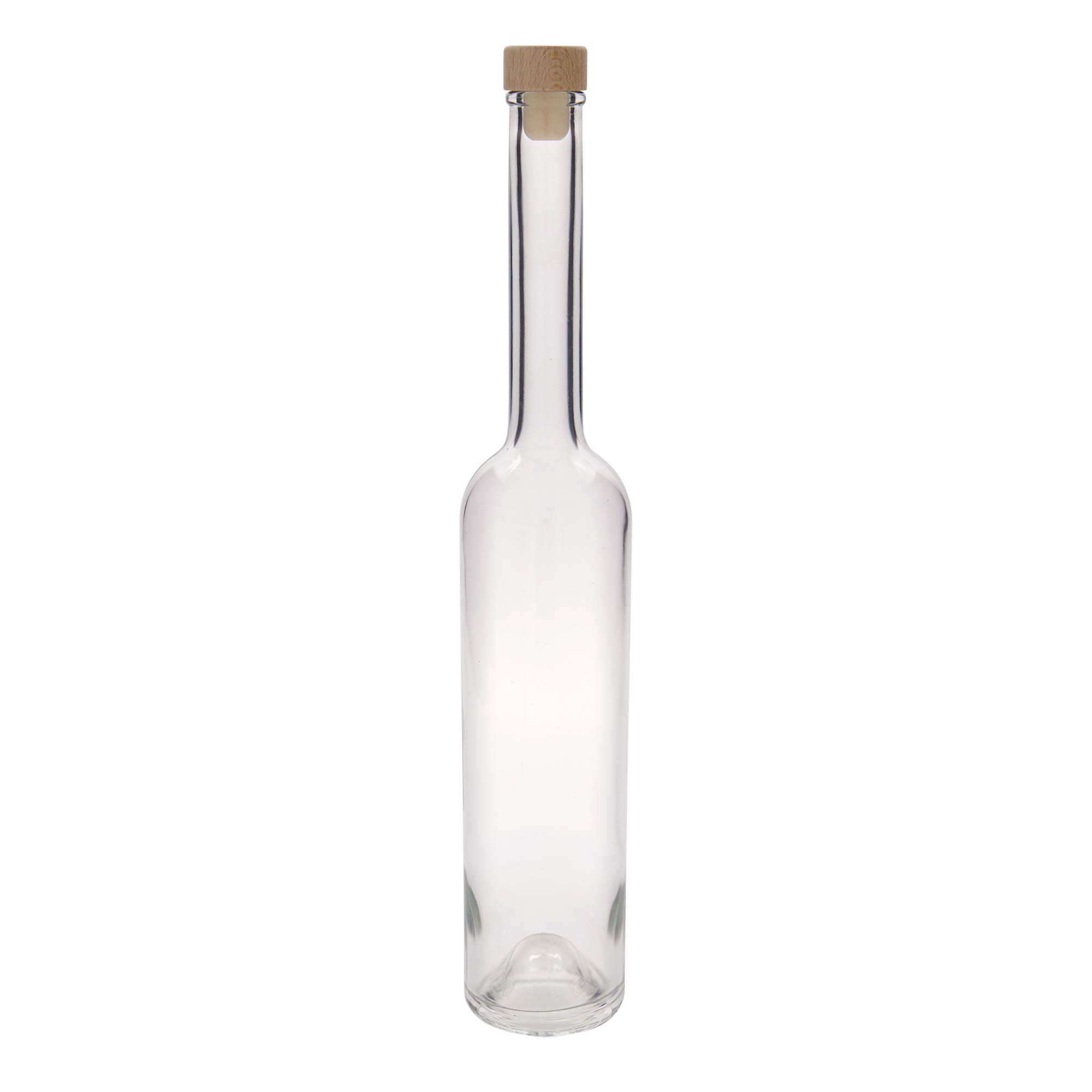 Glazen fles 'Platina', 500 ml, monding: kurk