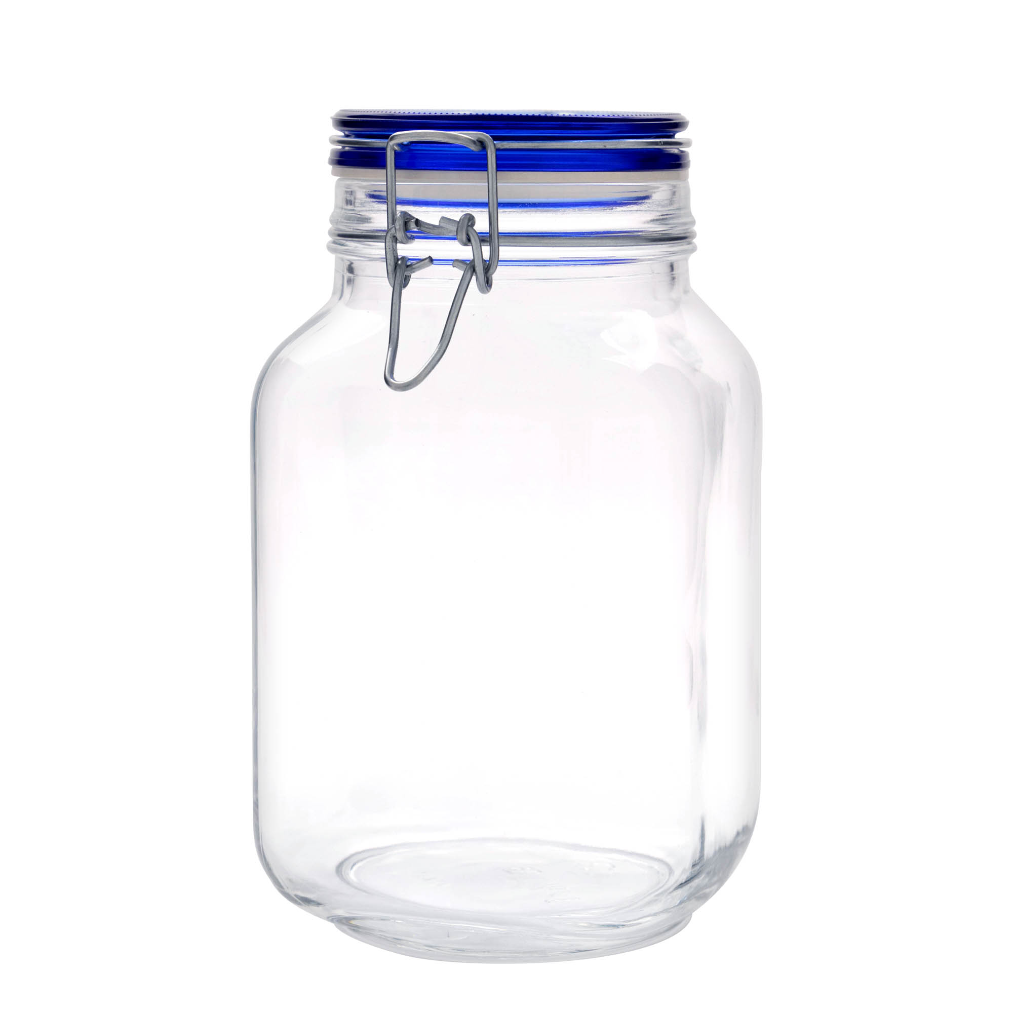 Bocal à fermeture mécanique 2 000 ml 'Fido' Blue Top, carré, bouchage: bouchon mécanique Bocal à fermeture mécanique 2 000 ml 'Fido' Blue Top, carré, bouchage: bouchon mécanique