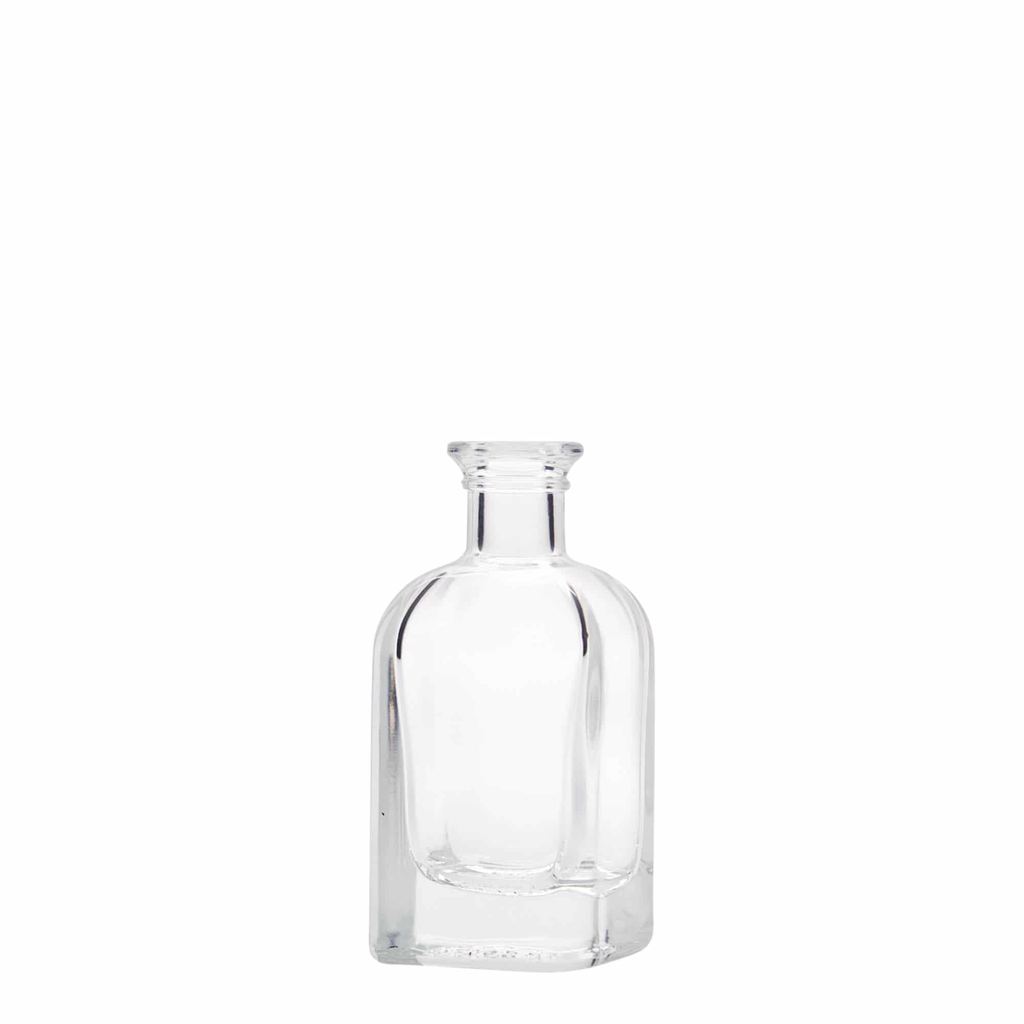 Bouteille en verre apothicaire 'Carré', carrée 40 ml, bouchage: bouchon