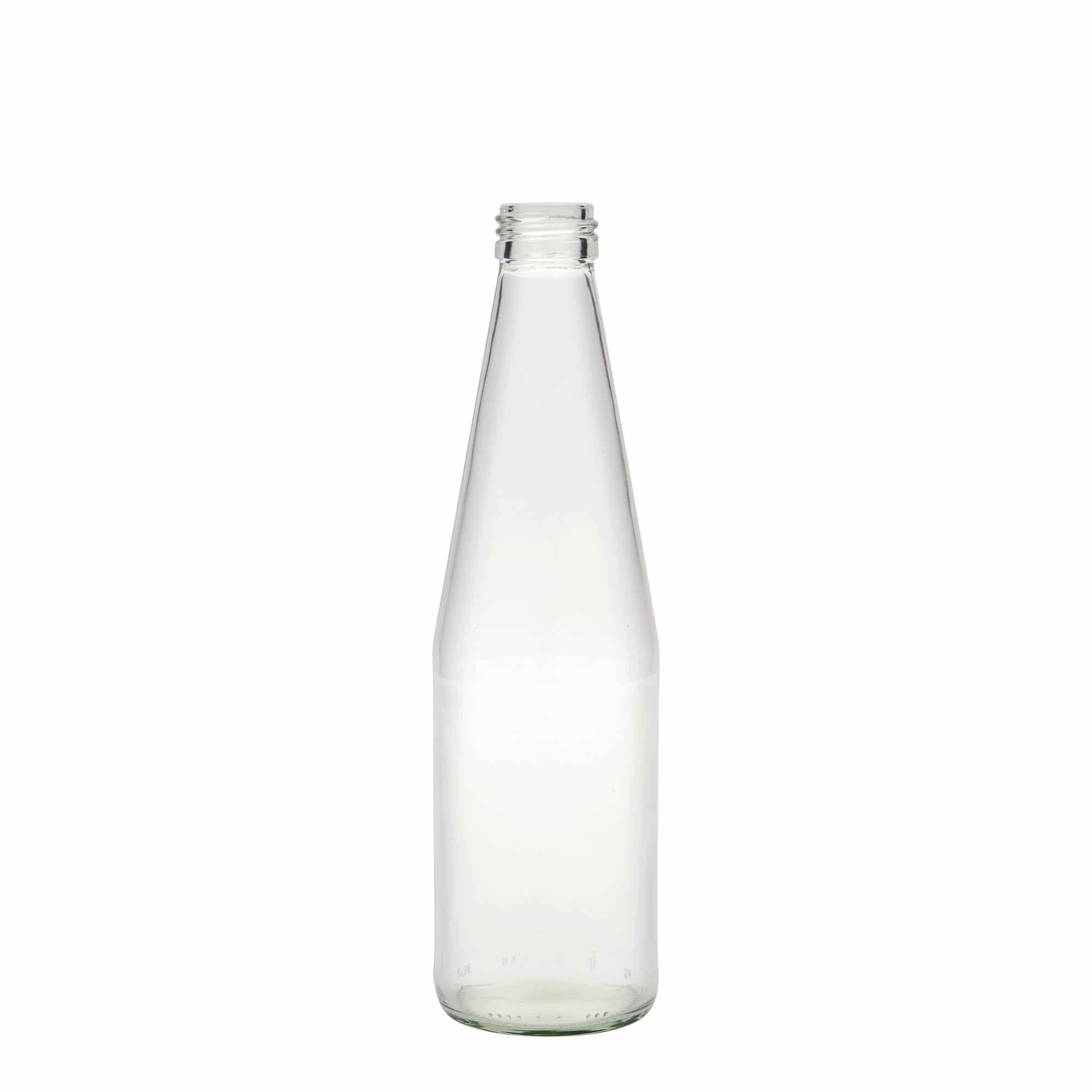 Bouteille universelle en forme de carotte 330 ml, verre, bouchage: PP 28